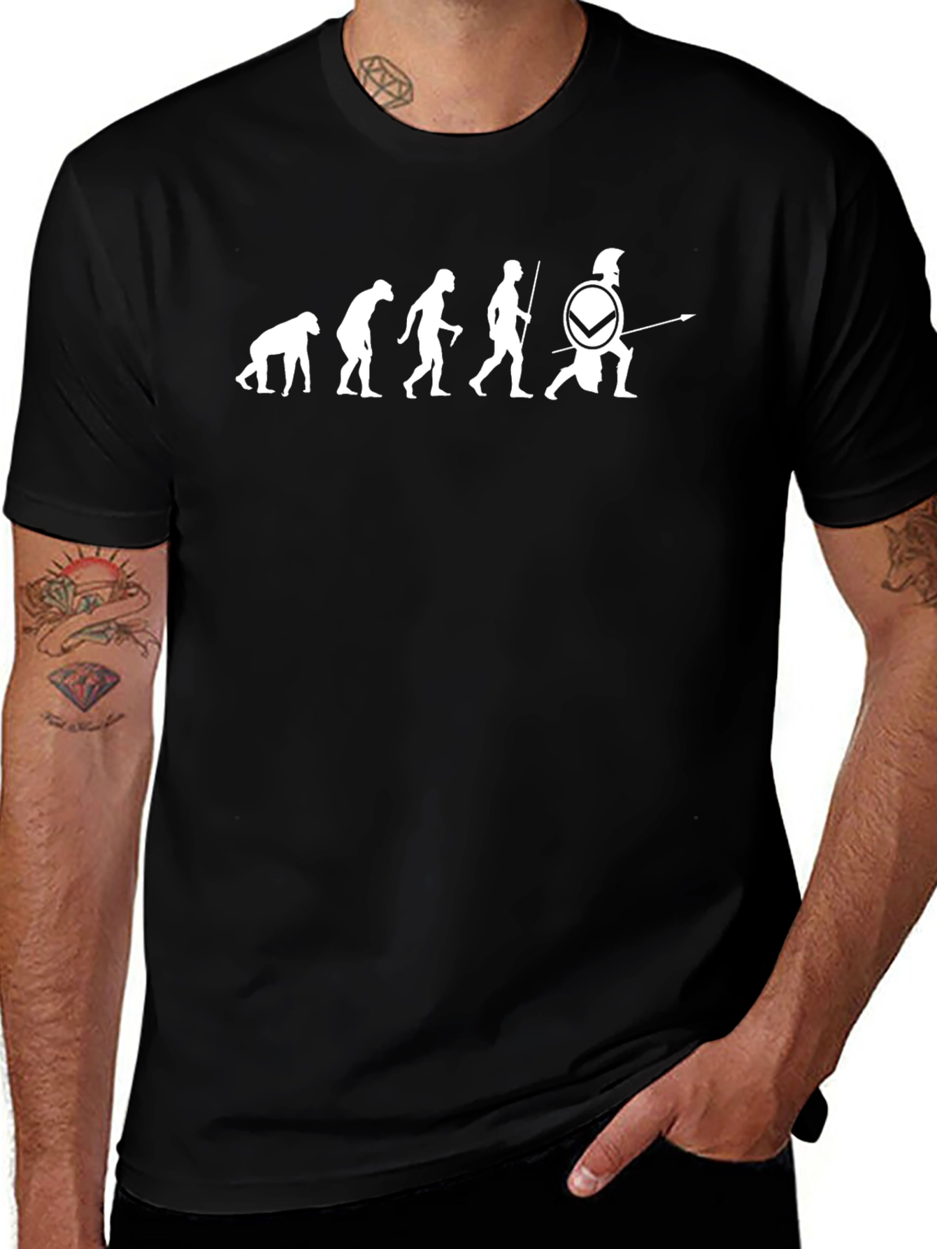 Evolution of Man Spartan T-Shirt