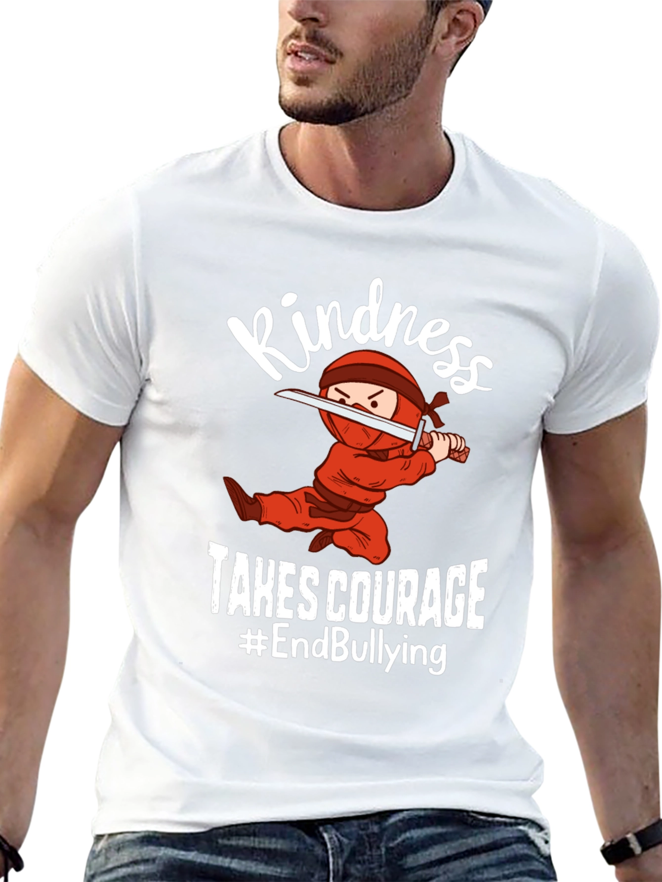 Kindness Takes Courage Ninja Graphic Tee
