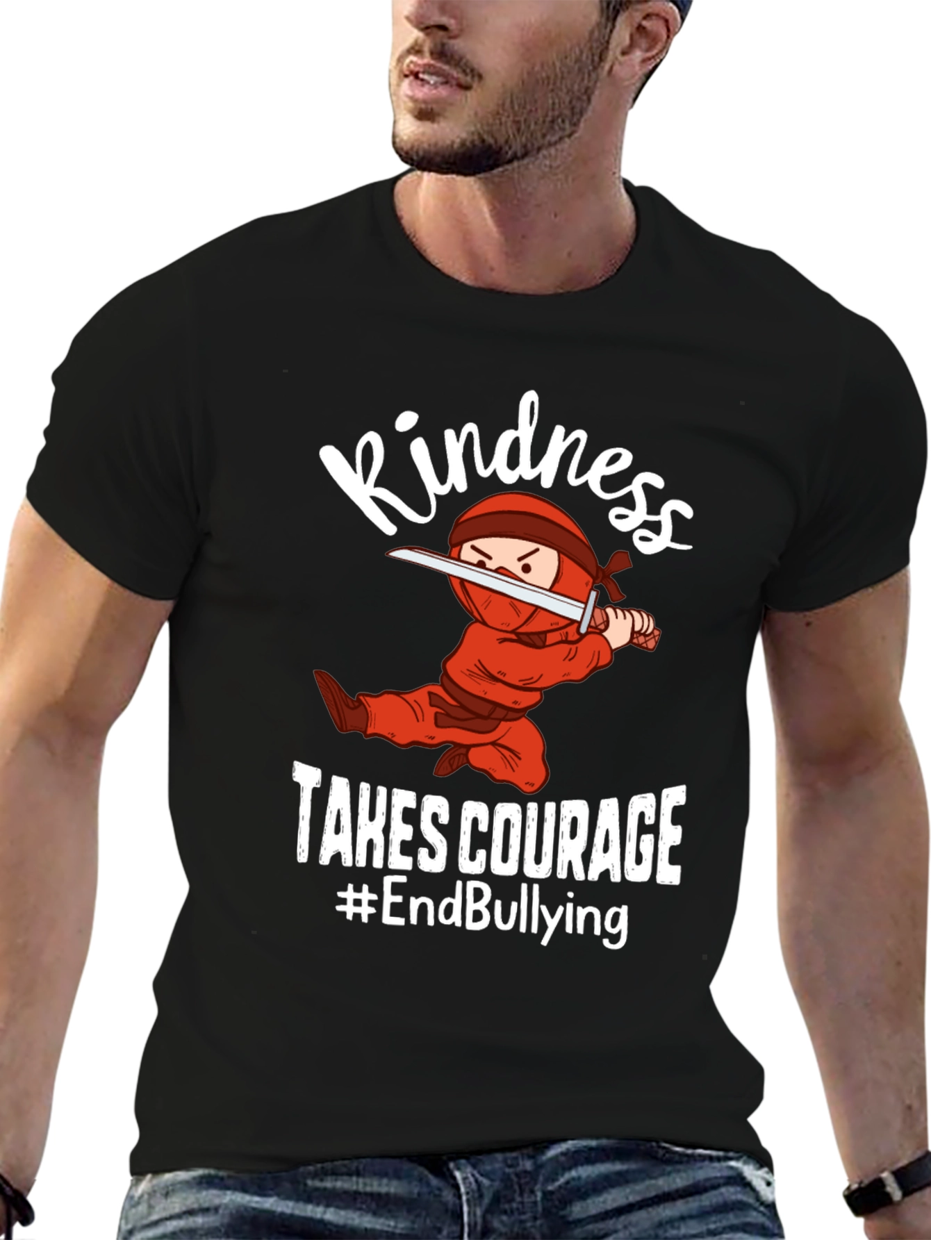Kindness Takes Courage Ninja Graphic Tee