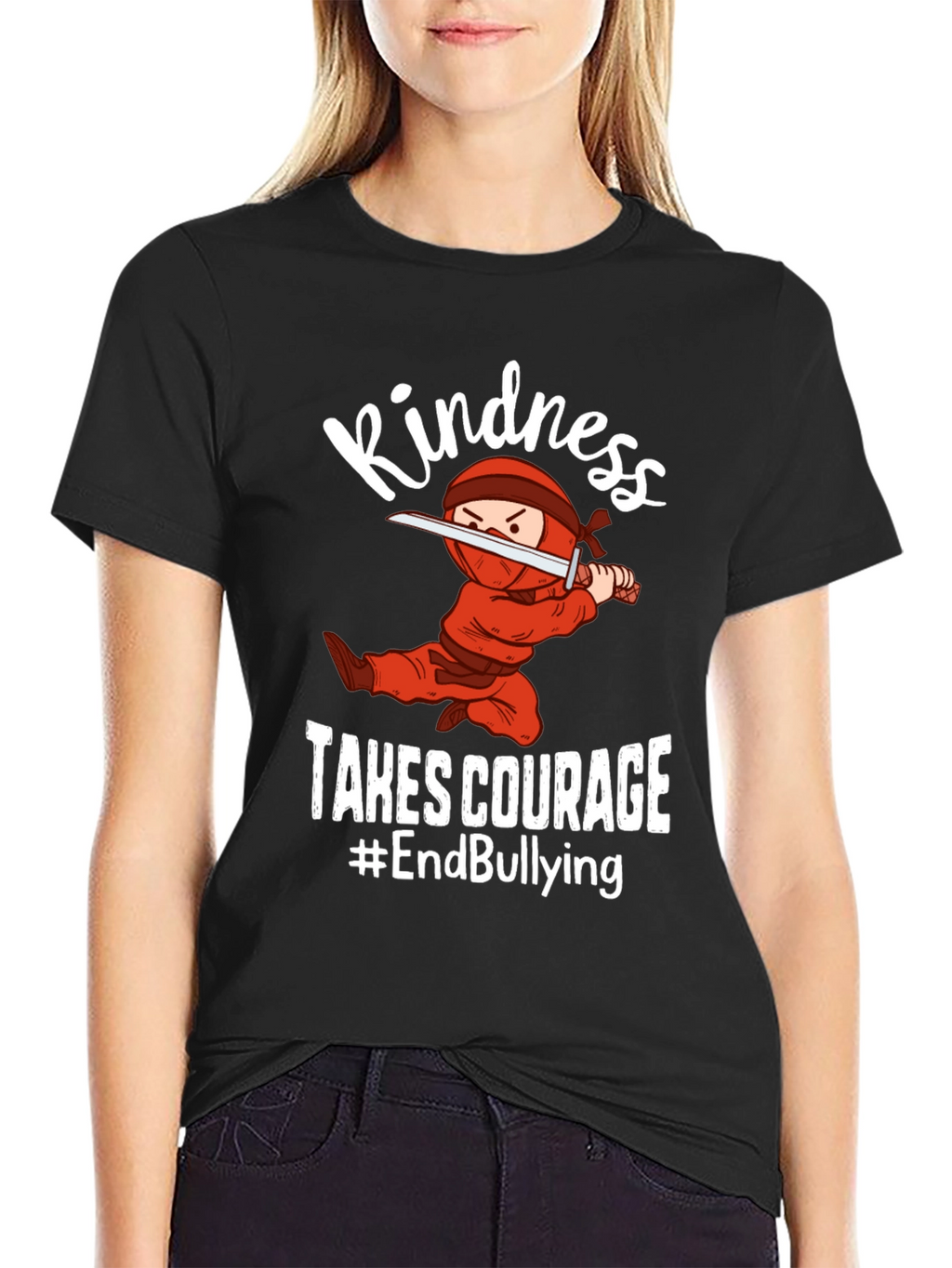 Kindness Takes Courage Ninja Graphic Tee