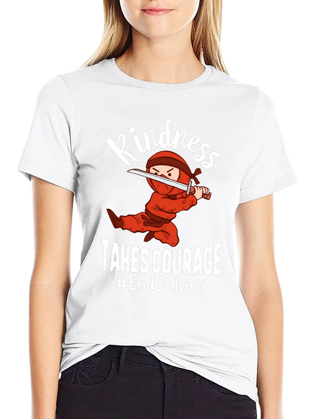 Kindness Takes Courage Ninja Graphic Tee