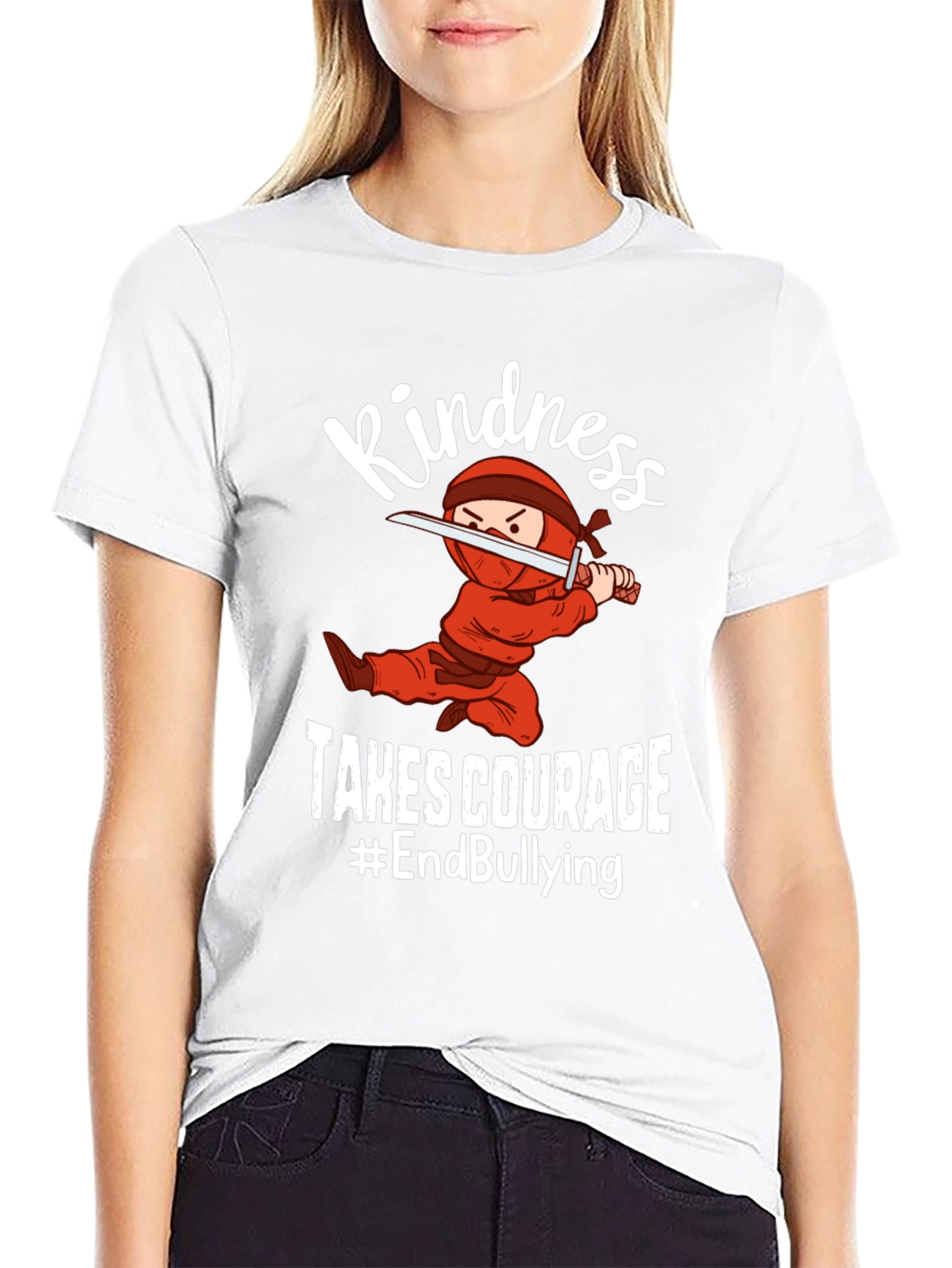Kindness Takes Courage Ninja Graphic Tee