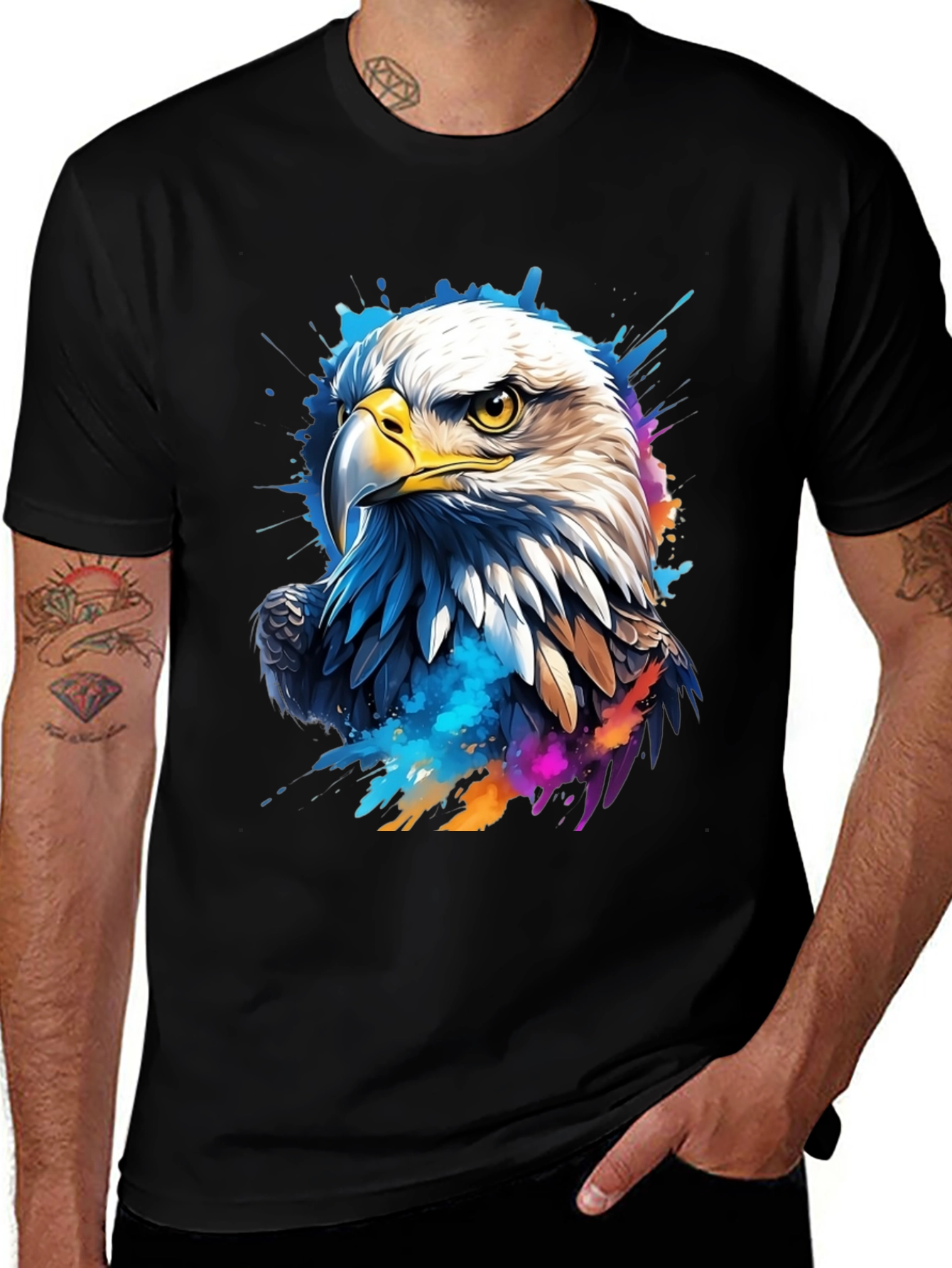 Eagle Graphic Black T-Shirt