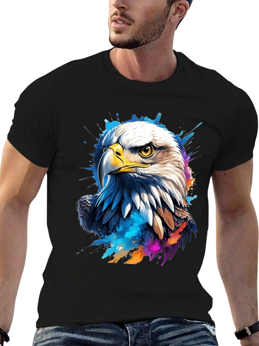 Eagle Graphic Black T-Shirt