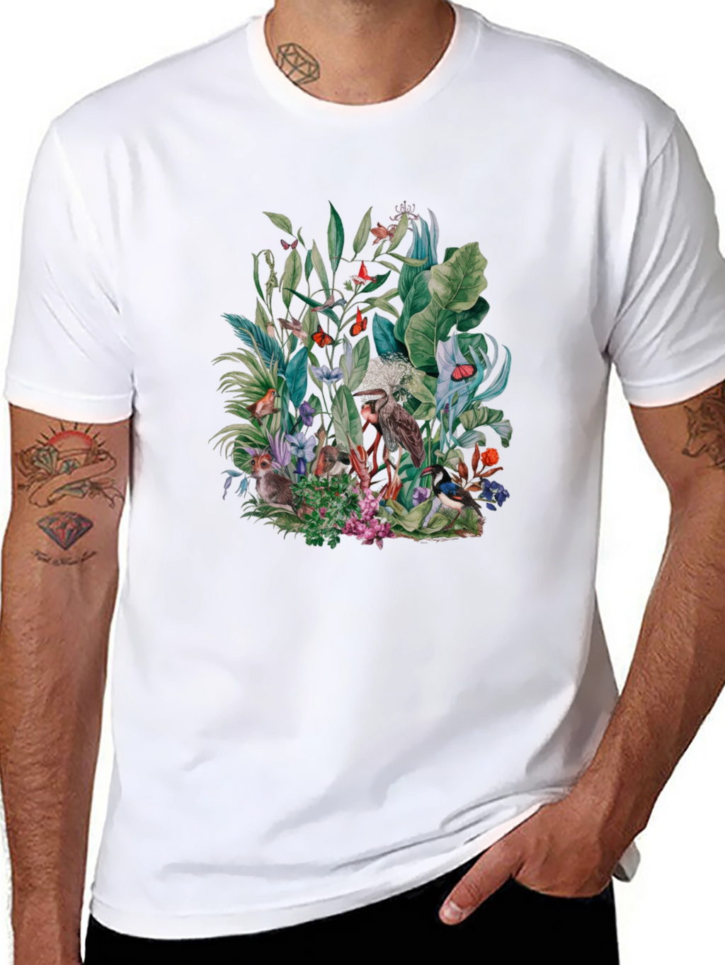 Jungle Print Graphic Tee