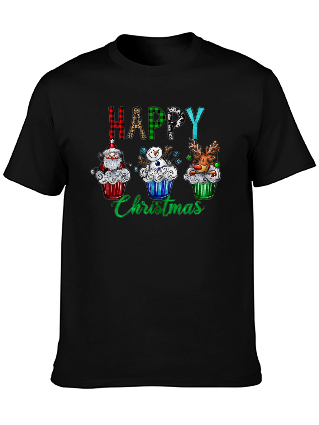 Happy Christmas Cupcake T-Shirt