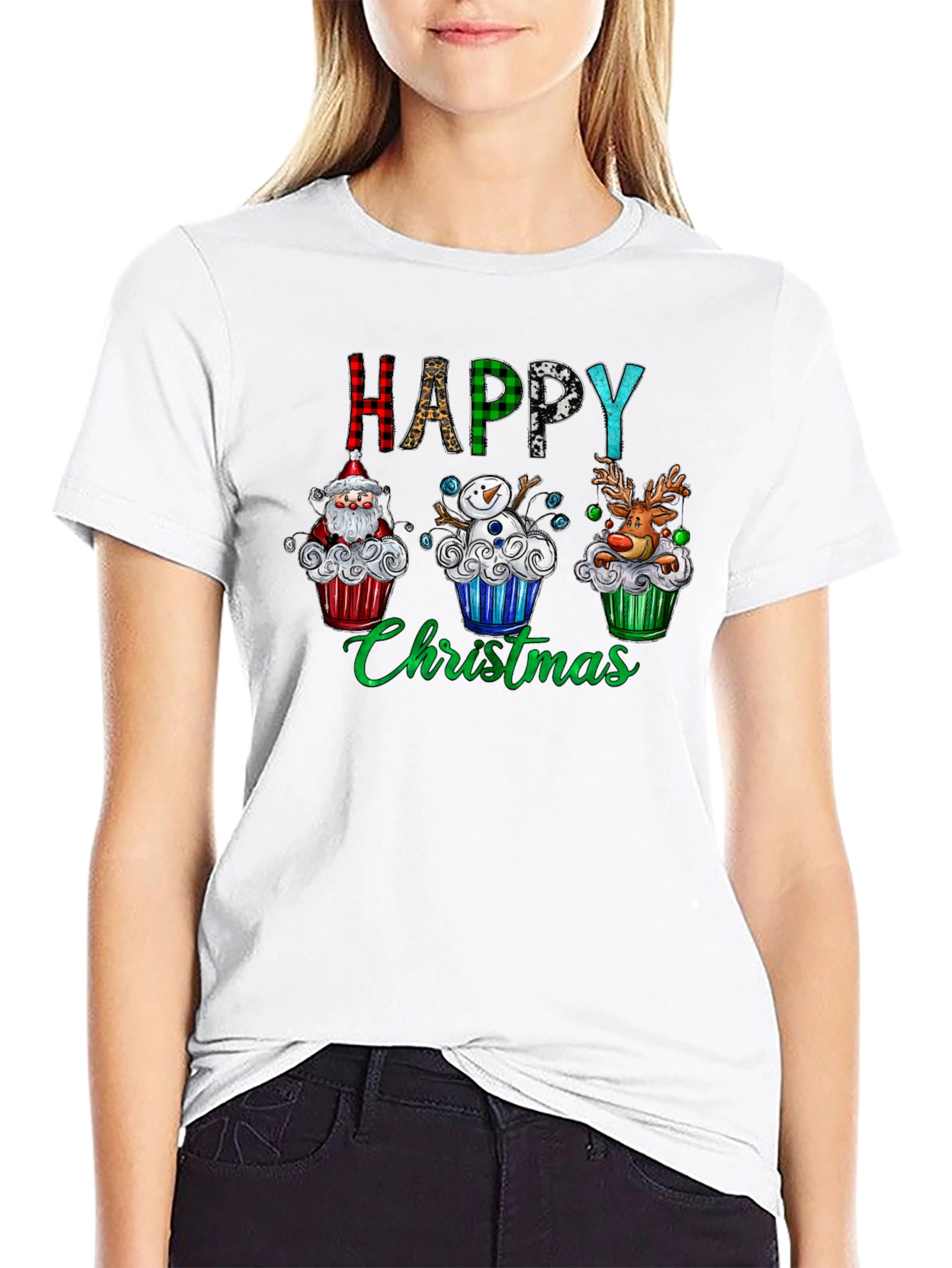 Happy Christmas Cupcake T-Shirt