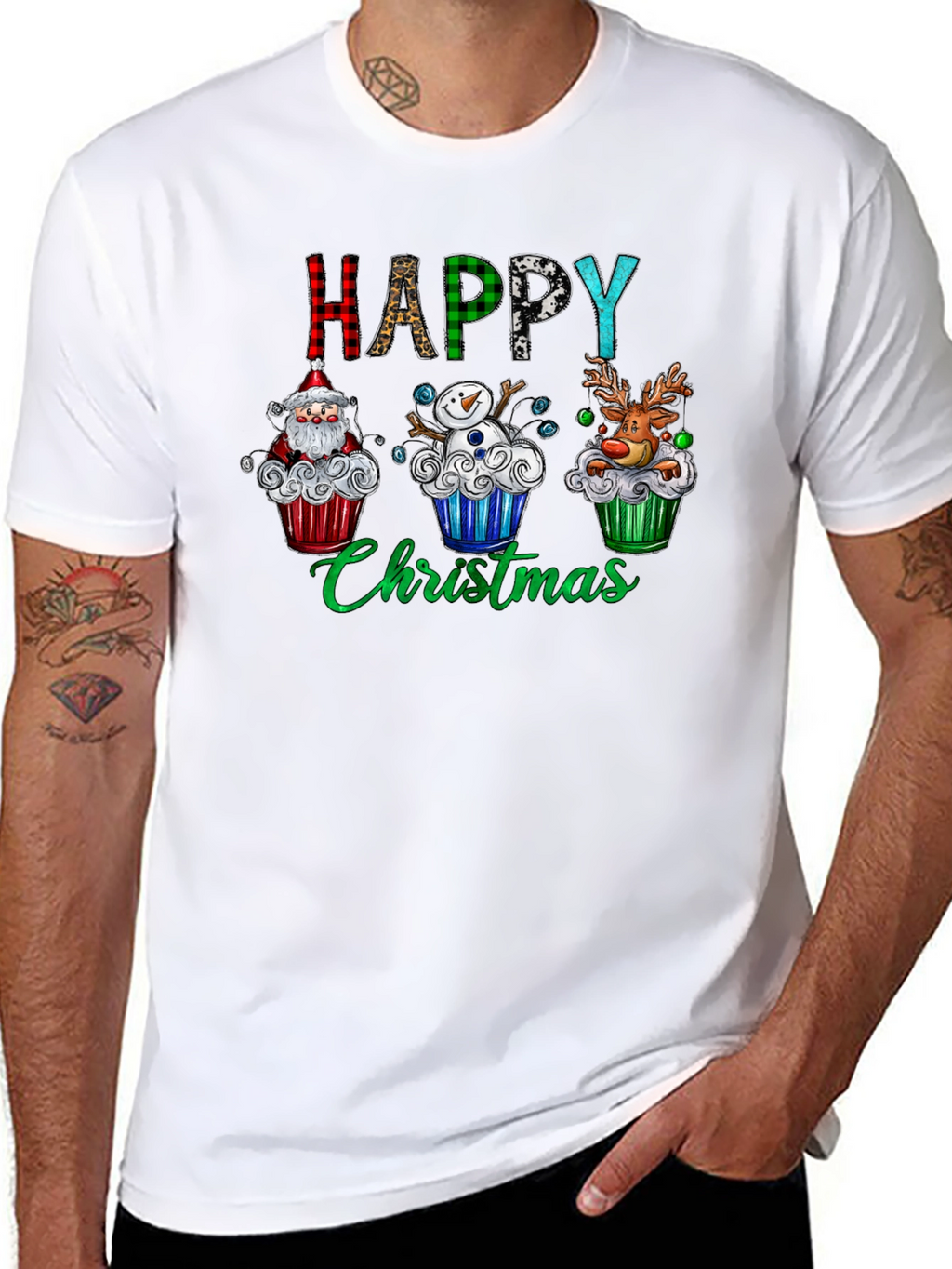 Happy Christmas Cupcake T-Shirt