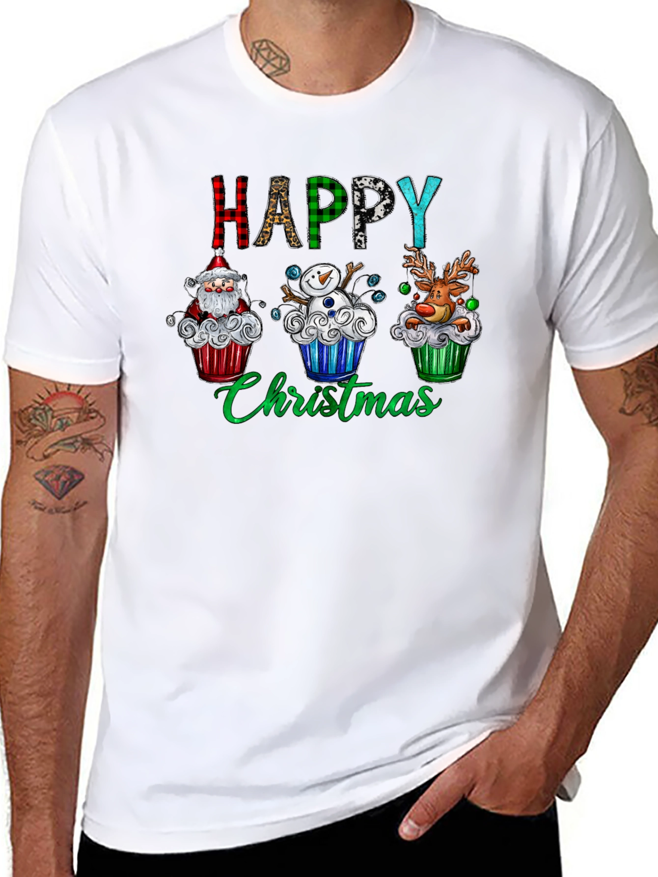 Happy Christmas Cupcake T-Shirt