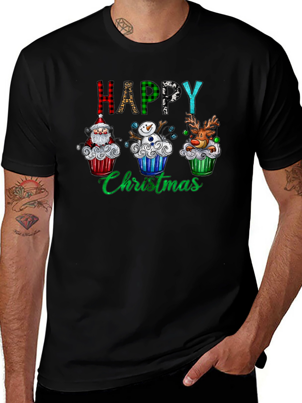 Happy Christmas Cupcake T-Shirt