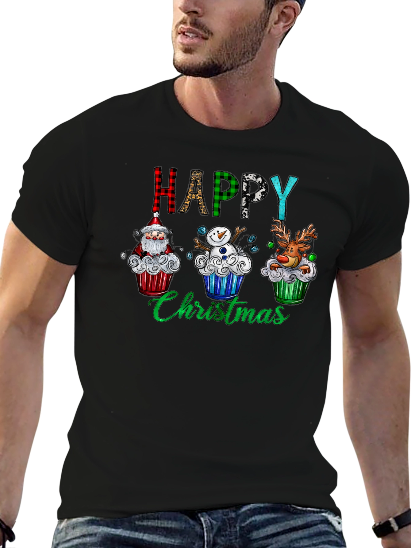Happy Christmas Cupcake T-Shirt