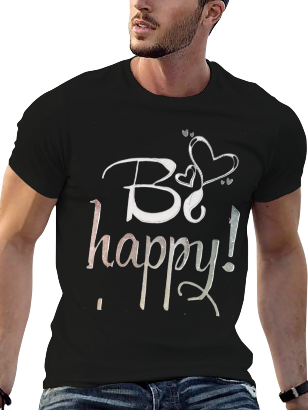 Be Happy T-Shirt - Stylish Graphic Tee