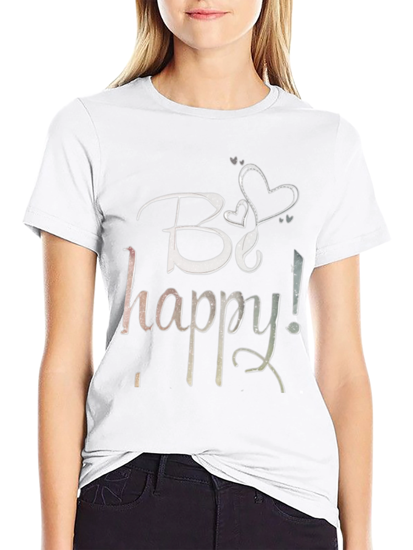 Be Happy T-Shirt - Stylish Graphic Tee