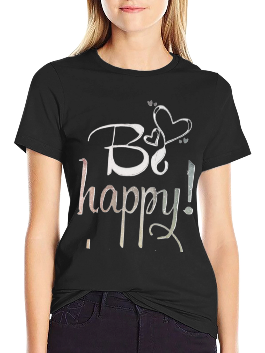 Be Happy T-Shirt - Stylish Graphic Tee