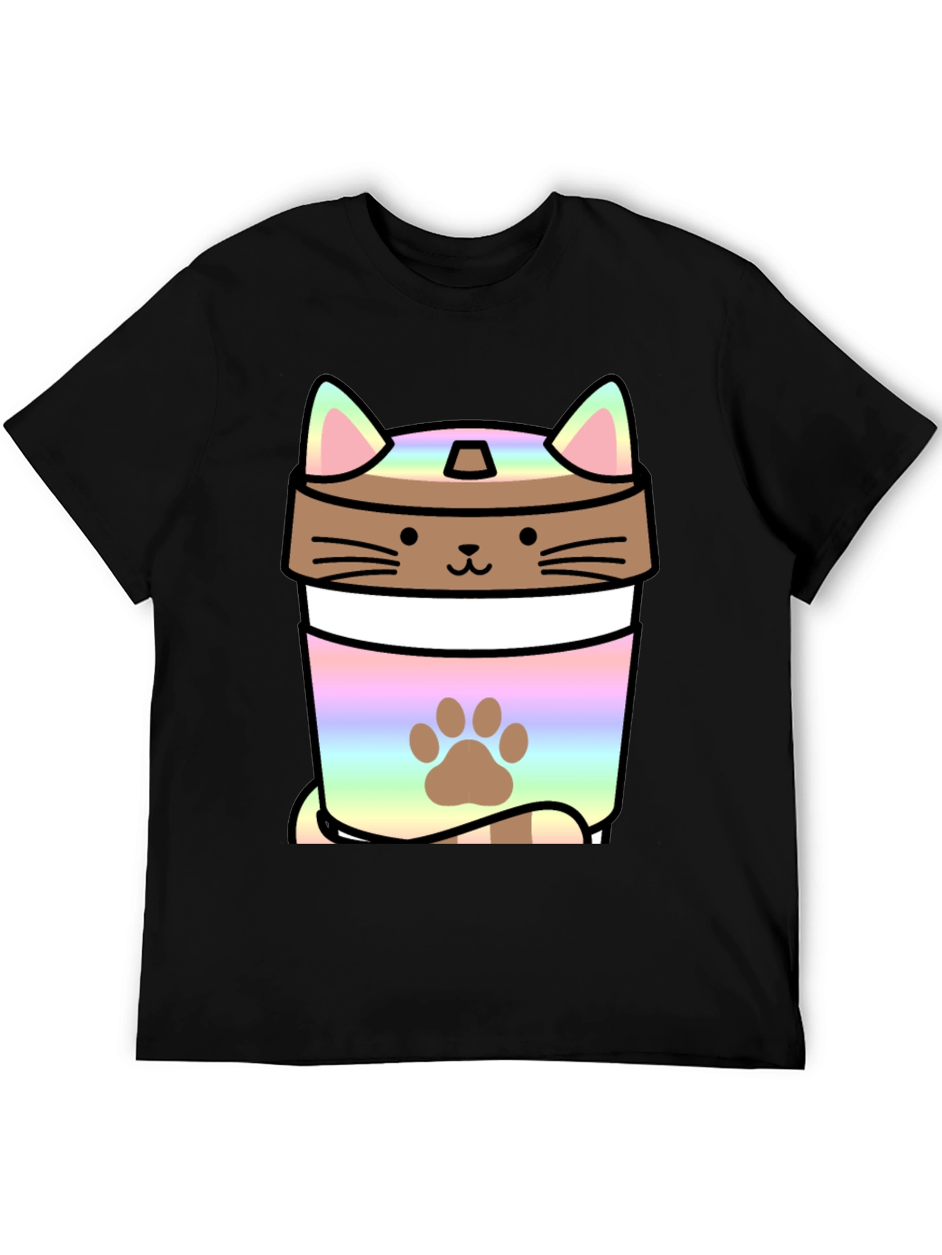 Cat Boba Tea Graphic T-Shirt - Kawaii Style