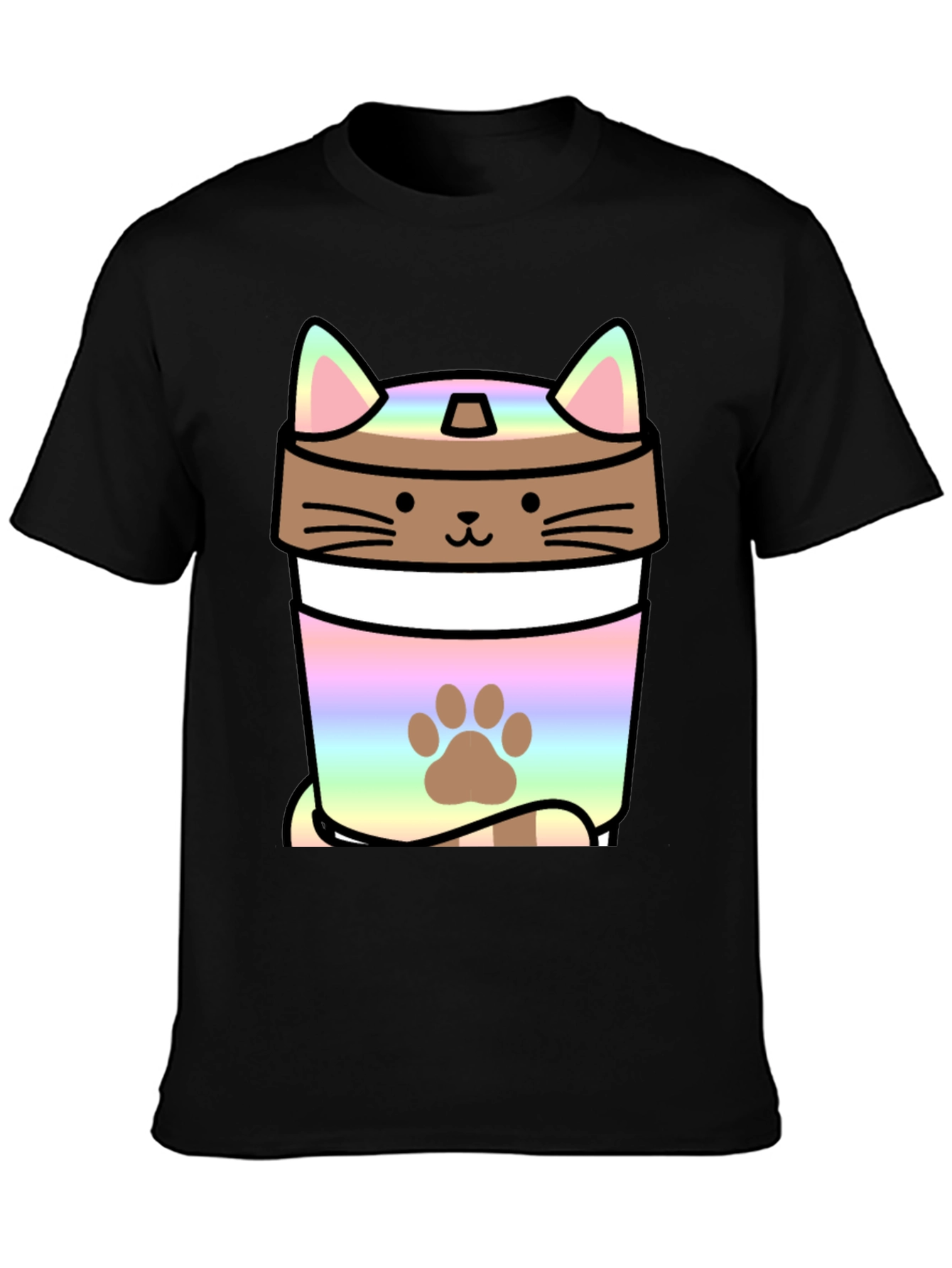 Cat Boba Tea Graphic T-Shirt - Kawaii Style
