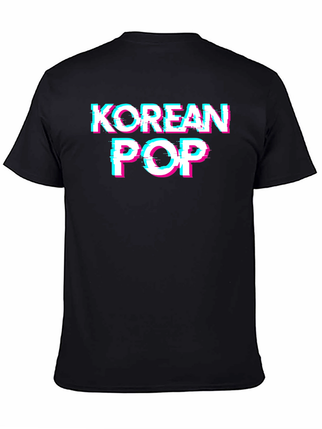 Korean Pop Black Graphic Tee