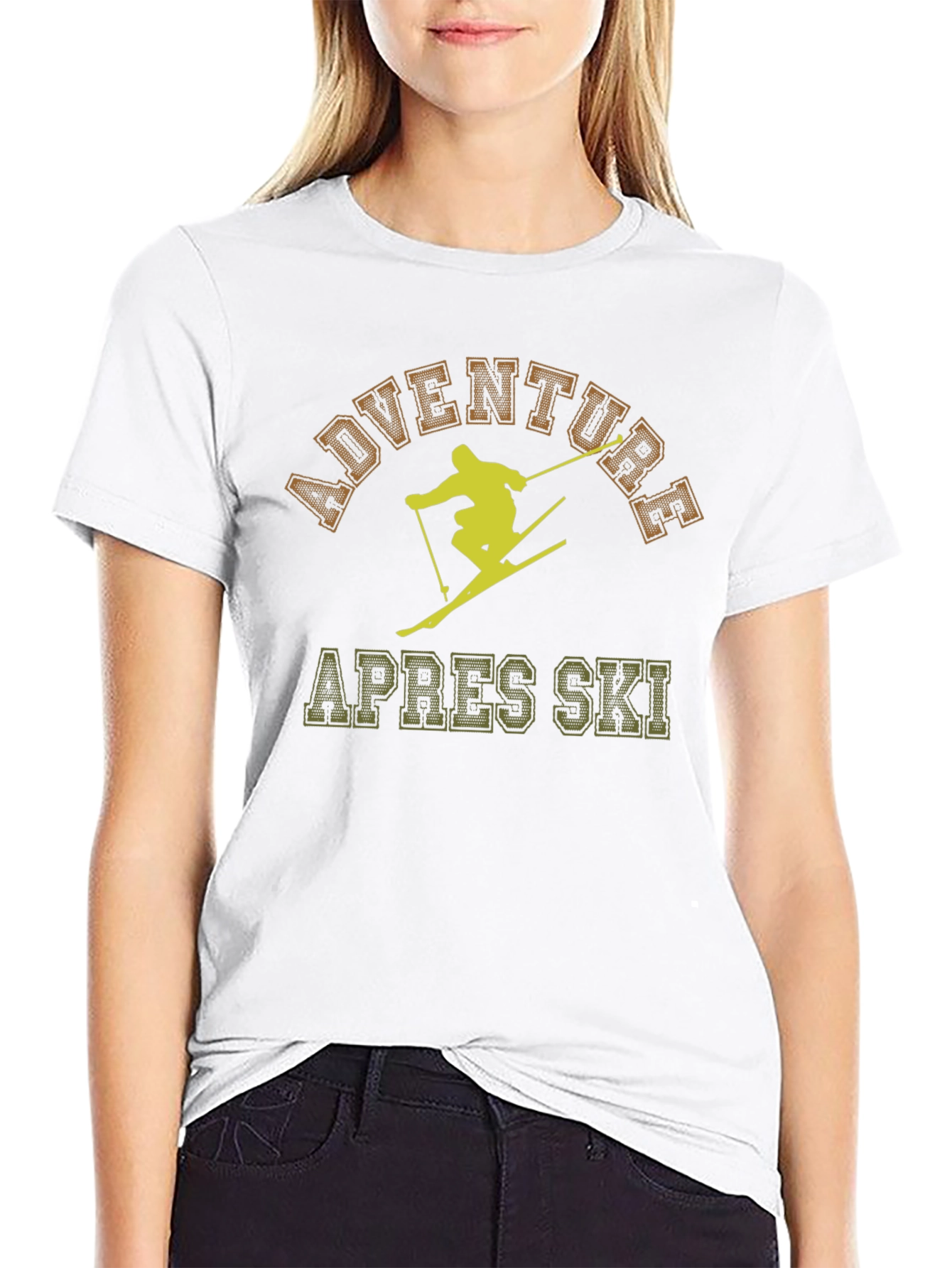Adventure Apres Ski Black Graphic T-Shirt
