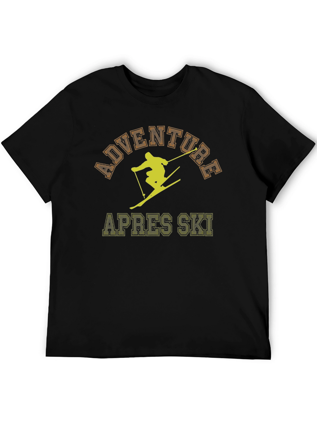 Adventure Apres Ski Black Graphic T-Shirt