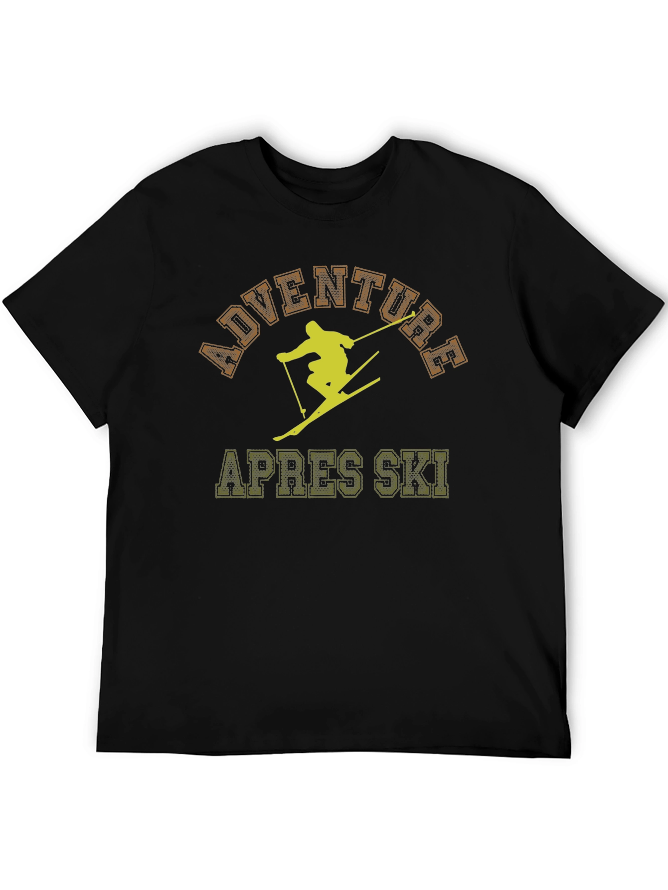 Adventure Apres Ski Black Graphic T-Shirt