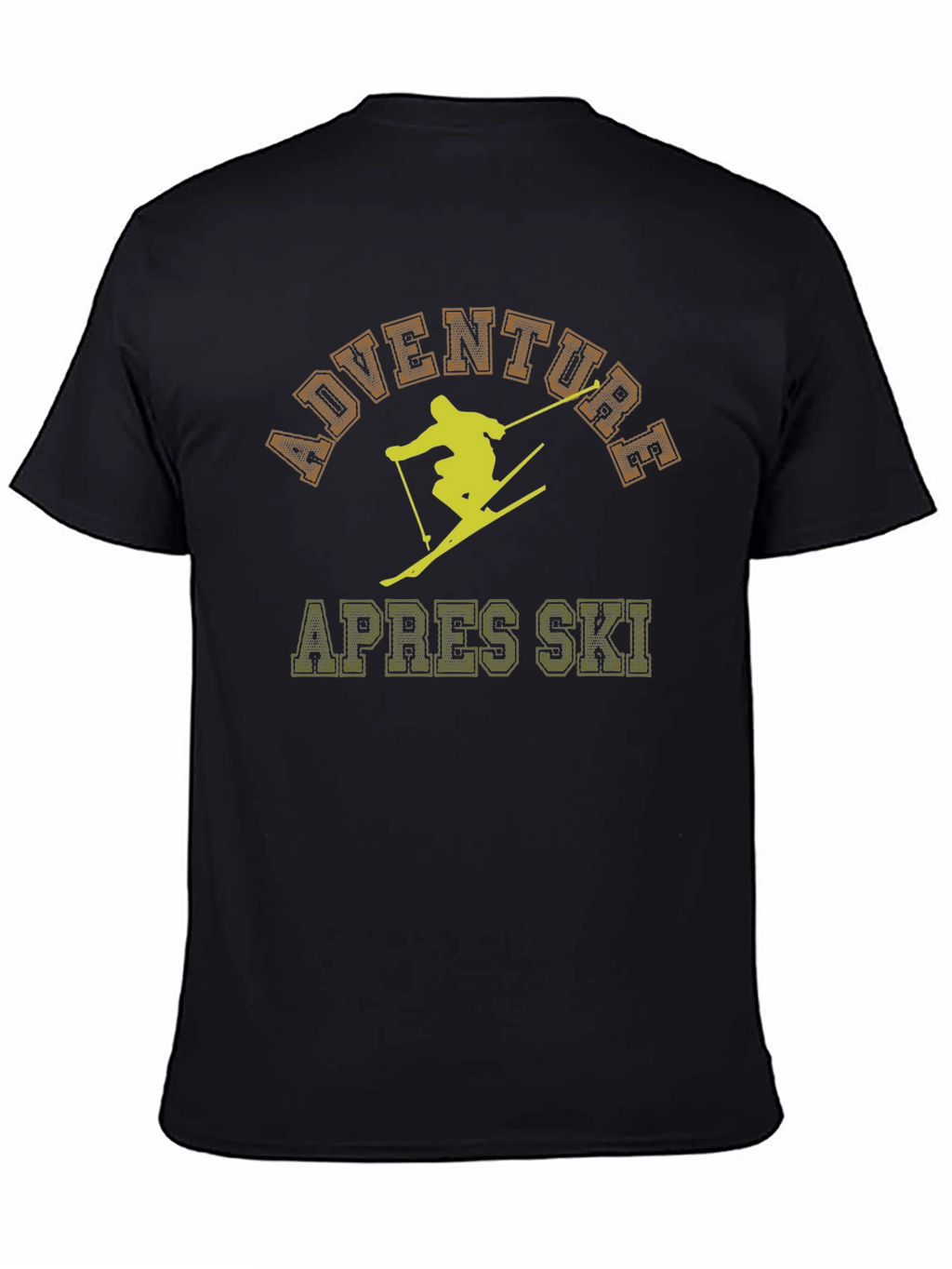 Adventure Apres Ski Black Graphic T-Shirt