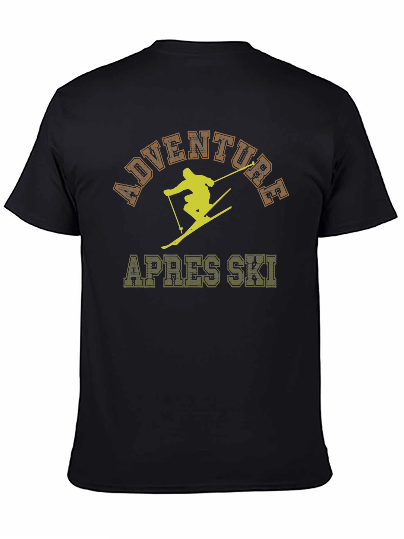 Adventure Apres Ski Black Graphic T-Shirt