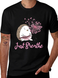Just Breathe Hedgehog Tee