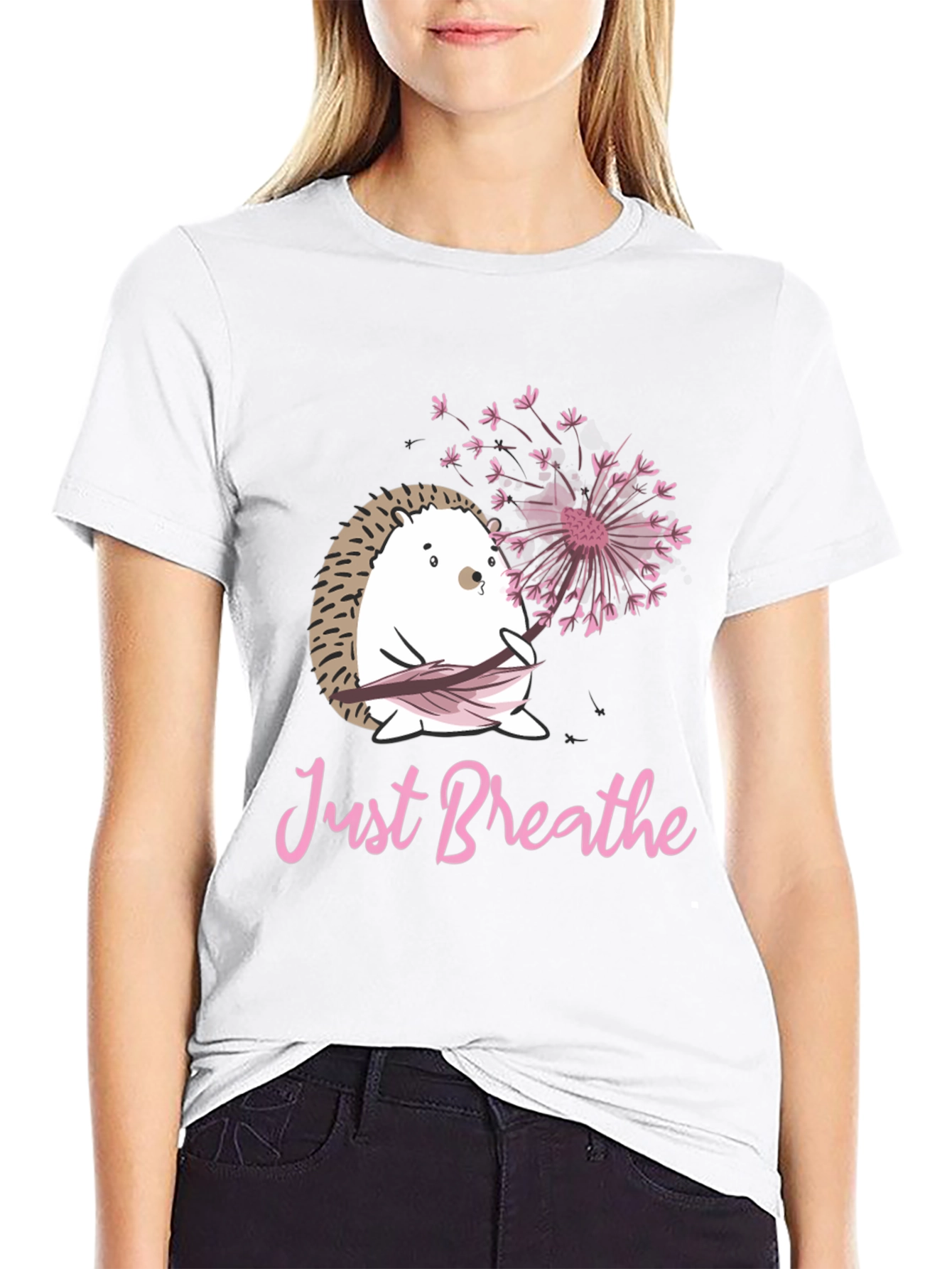 Just Breathe Hedgehog Tee