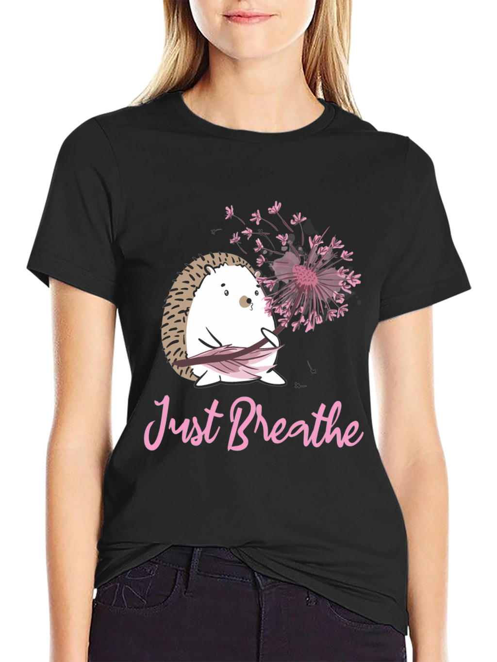 Just Breathe Hedgehog Tee