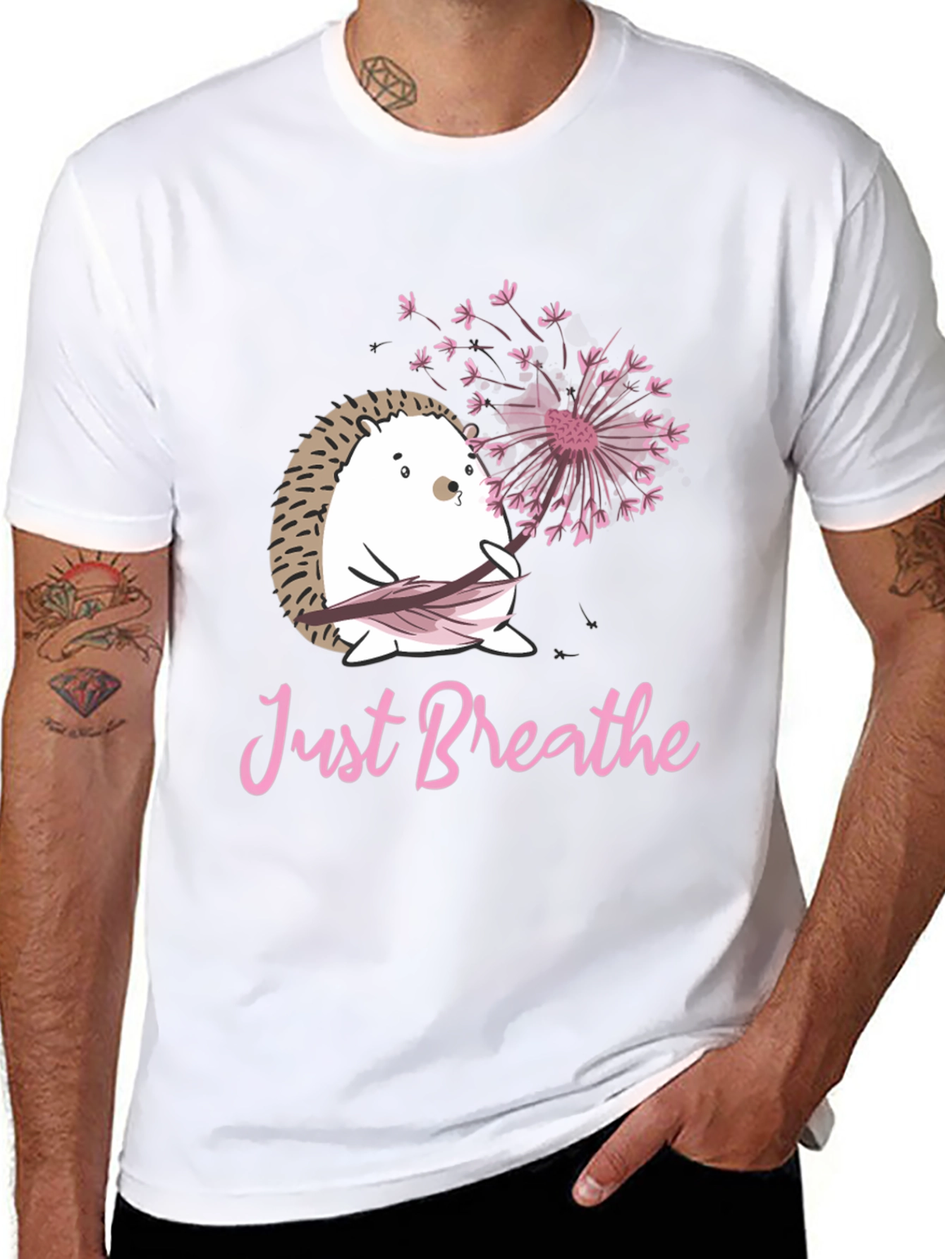 Just Breathe Hedgehog Tee