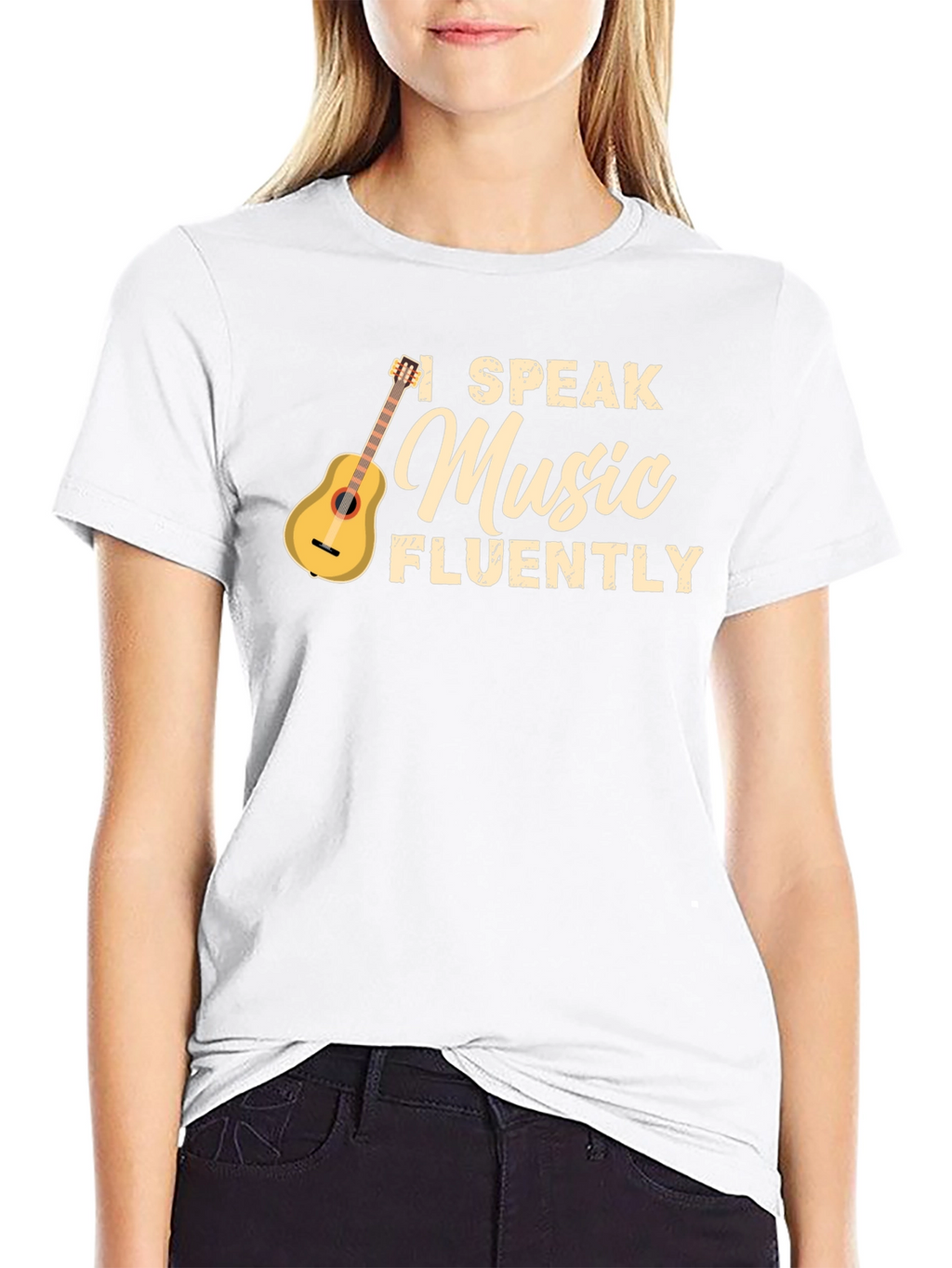 I Speak Music Fluently T-Shirt - Black