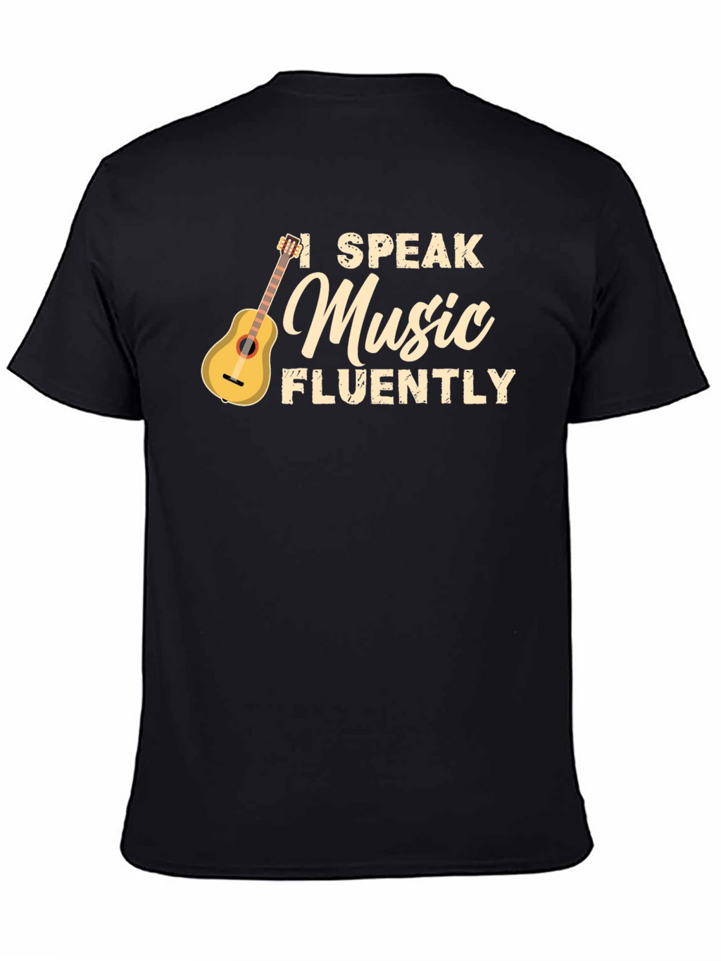 I Speak Music Fluently T-Shirt - Black
