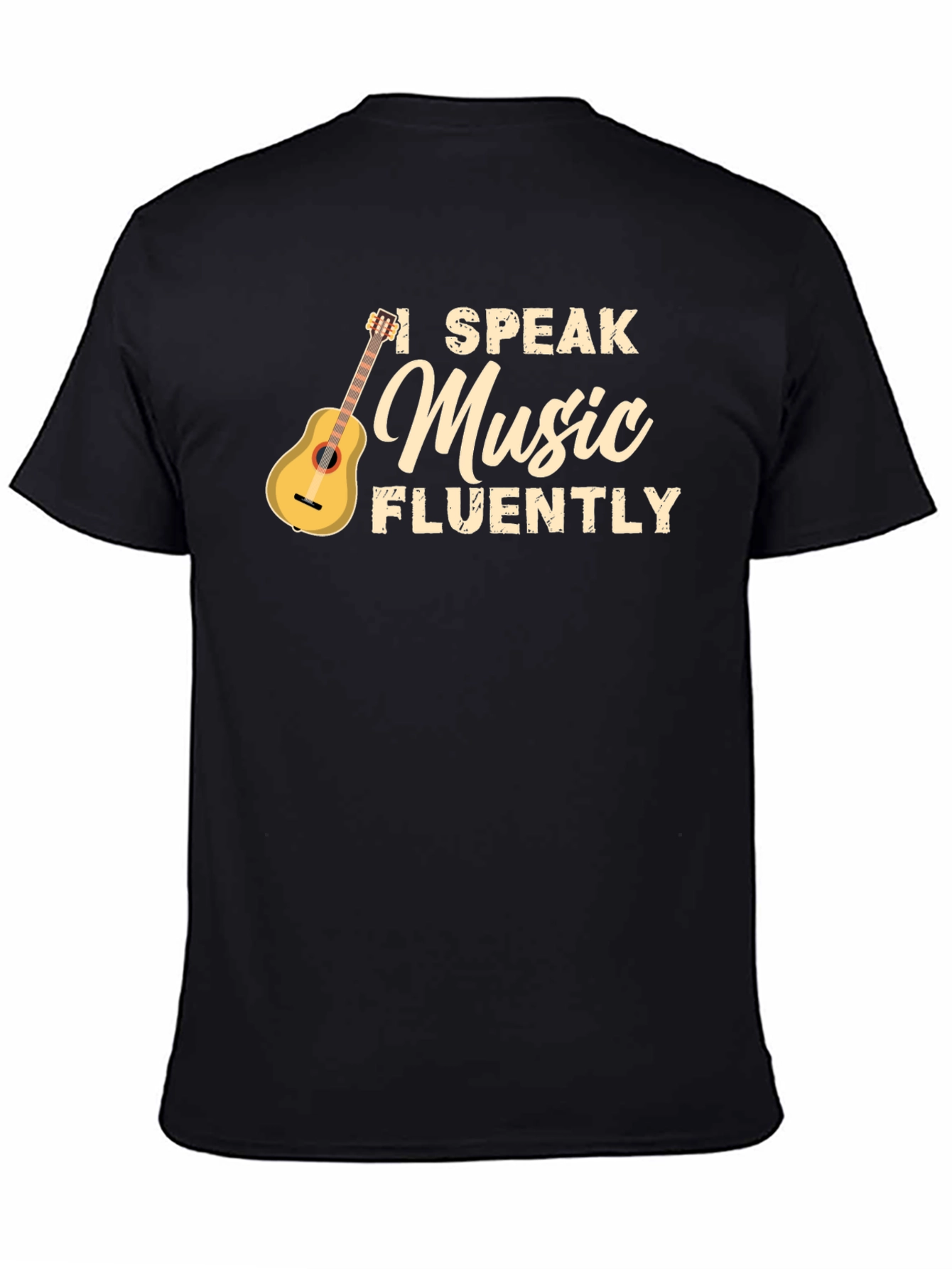 I Speak Music Fluently T-Shirt - Black