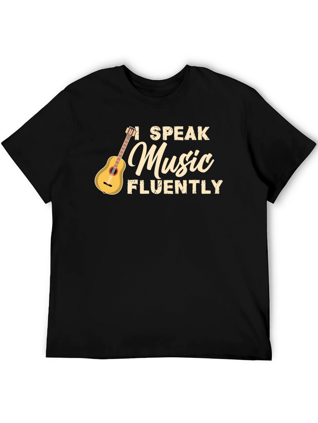 I Speak Music Fluently T-Shirt - Black