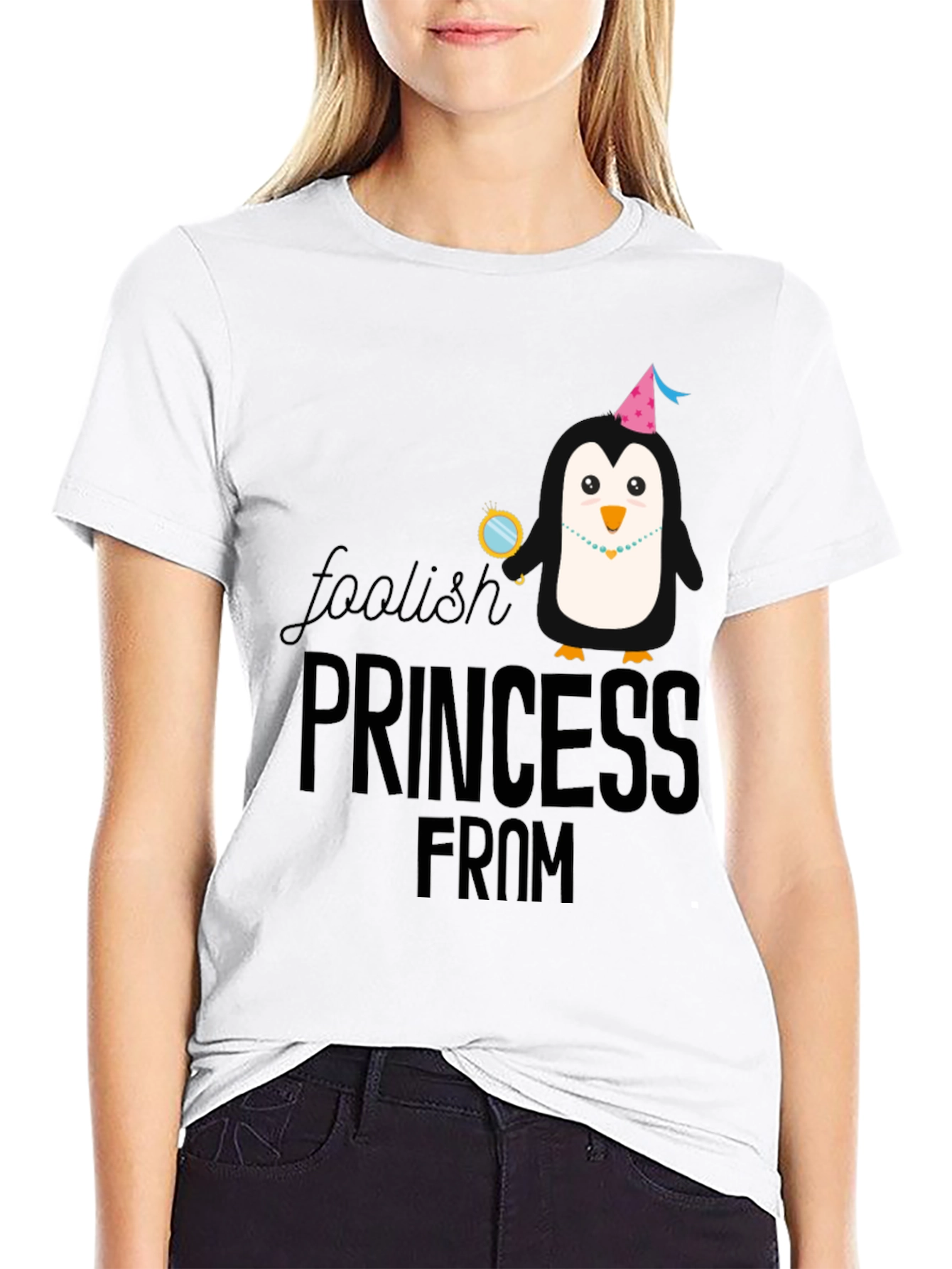 Foolish Princess Penguin T-Shirt