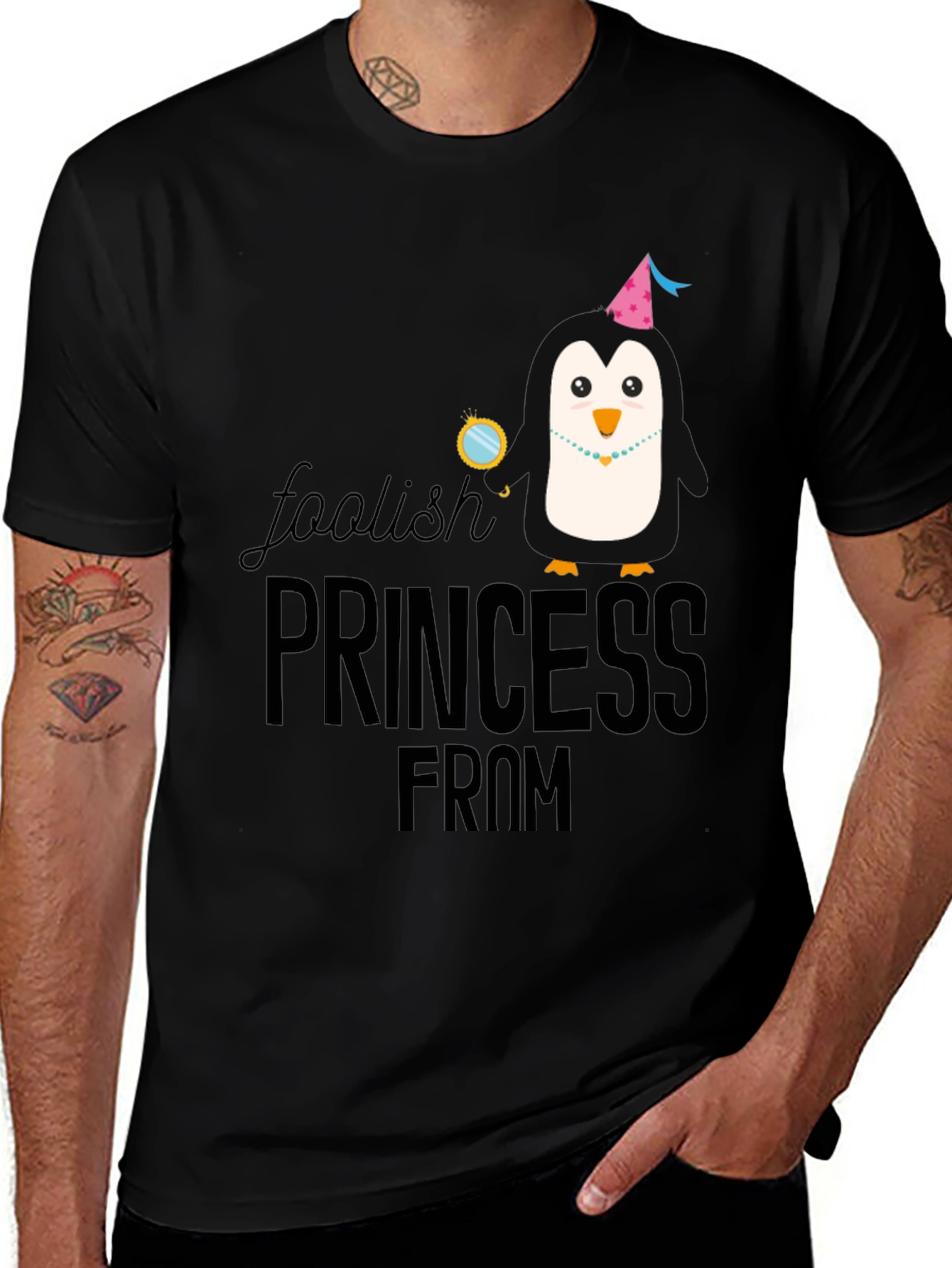 Foolish Princess Penguin T-Shirt