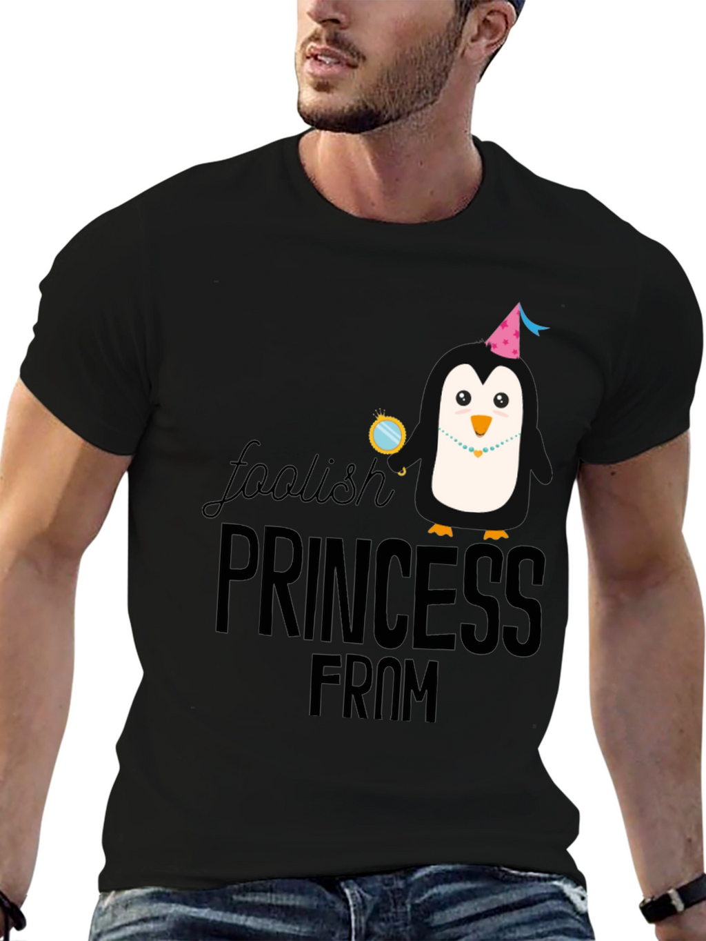 Foolish Princess Penguin T-Shirt
