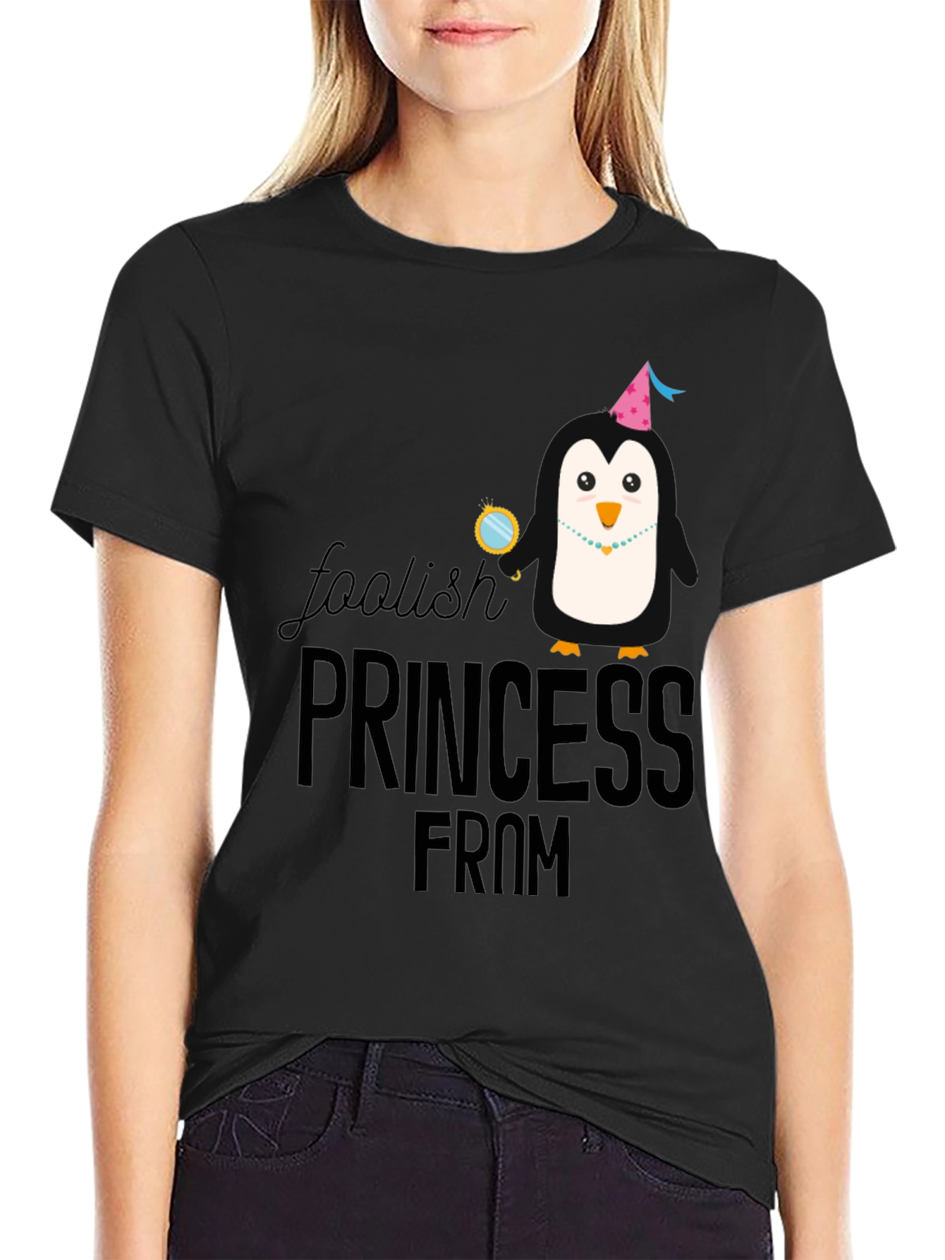 Foolish Princess Penguin T-Shirt