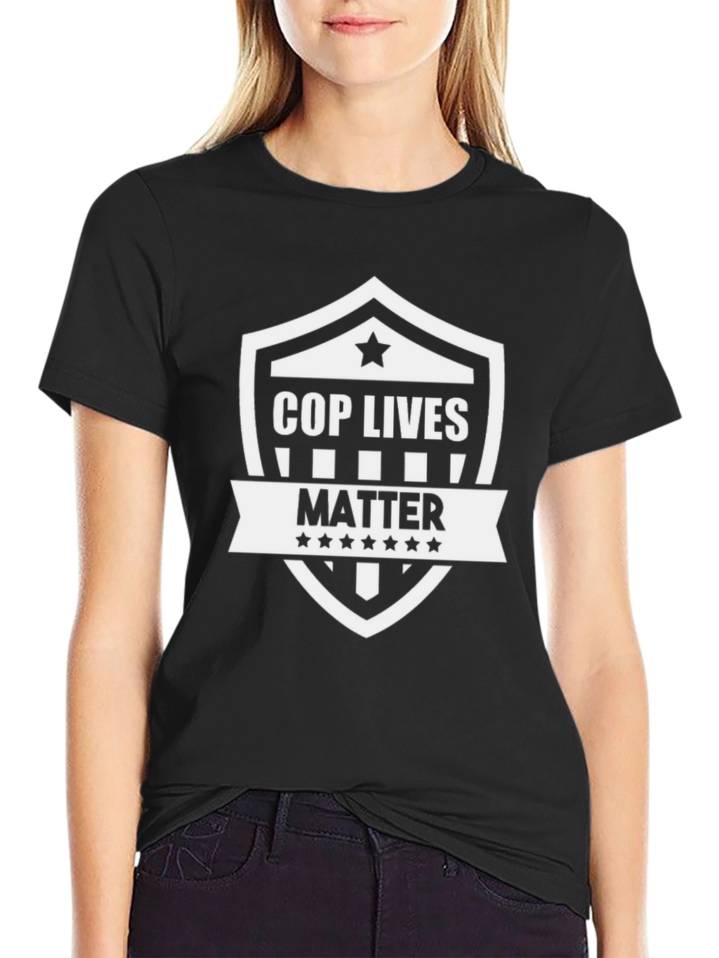 Cop Lives Matter Graphic Tee - Black