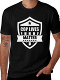 Cop Lives Matter Graphic Tee - Black
