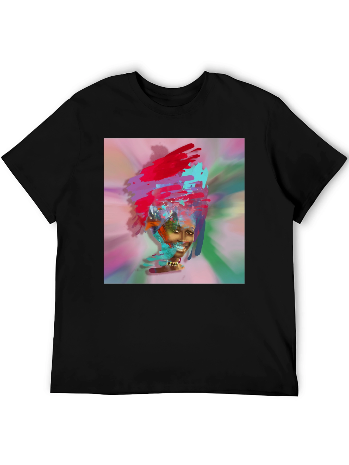 Abstract Art Black T-Shirt