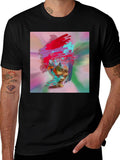 Abstract Art Black T-Shirt