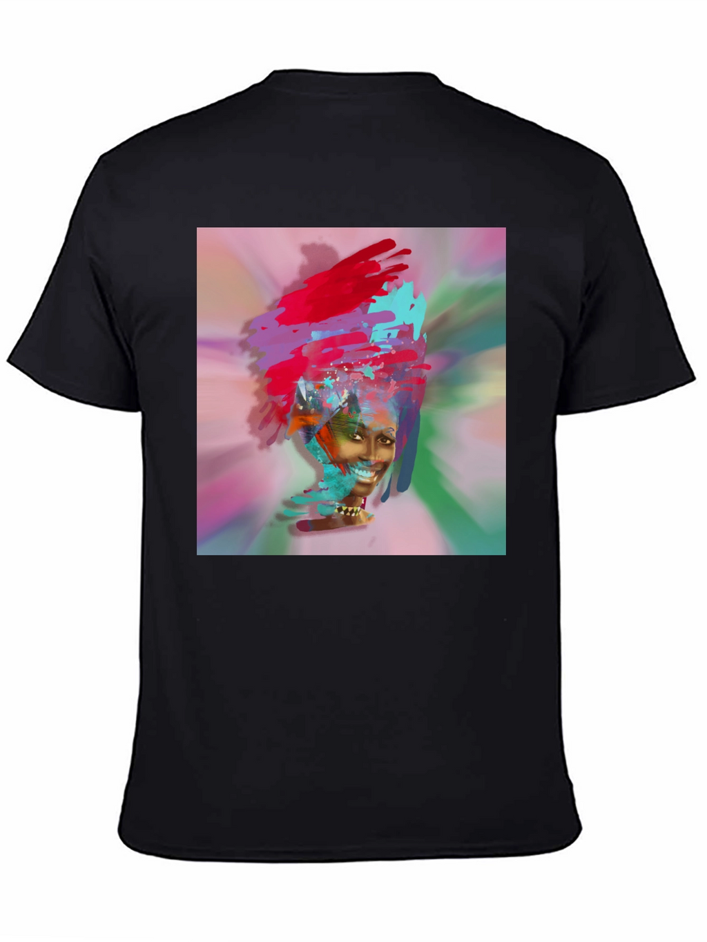 Abstract Art Black T-Shirt