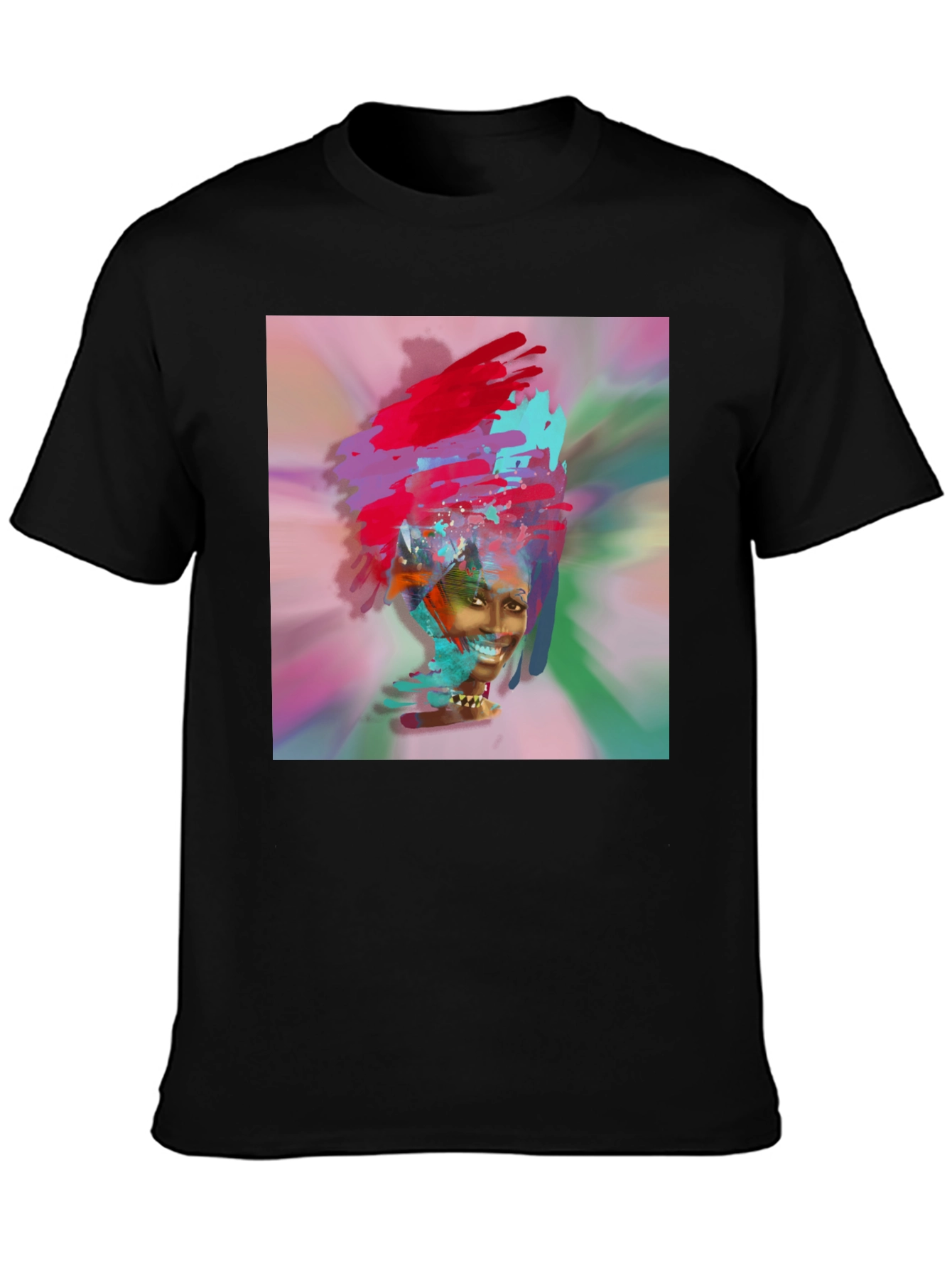 Abstract Art Black T-Shirt