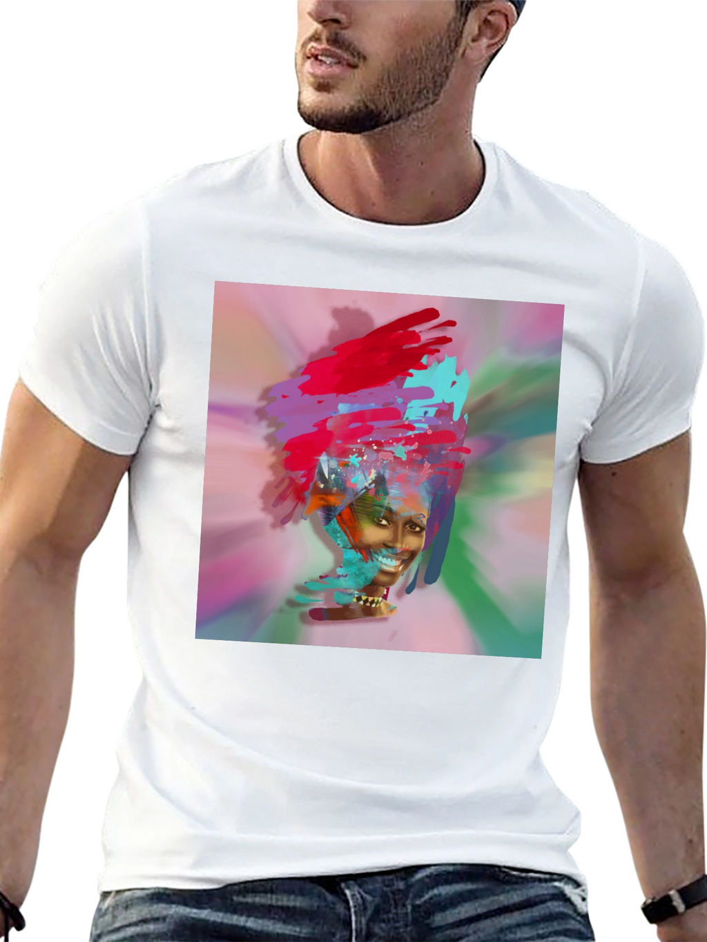 Abstract Art Black T-Shirt