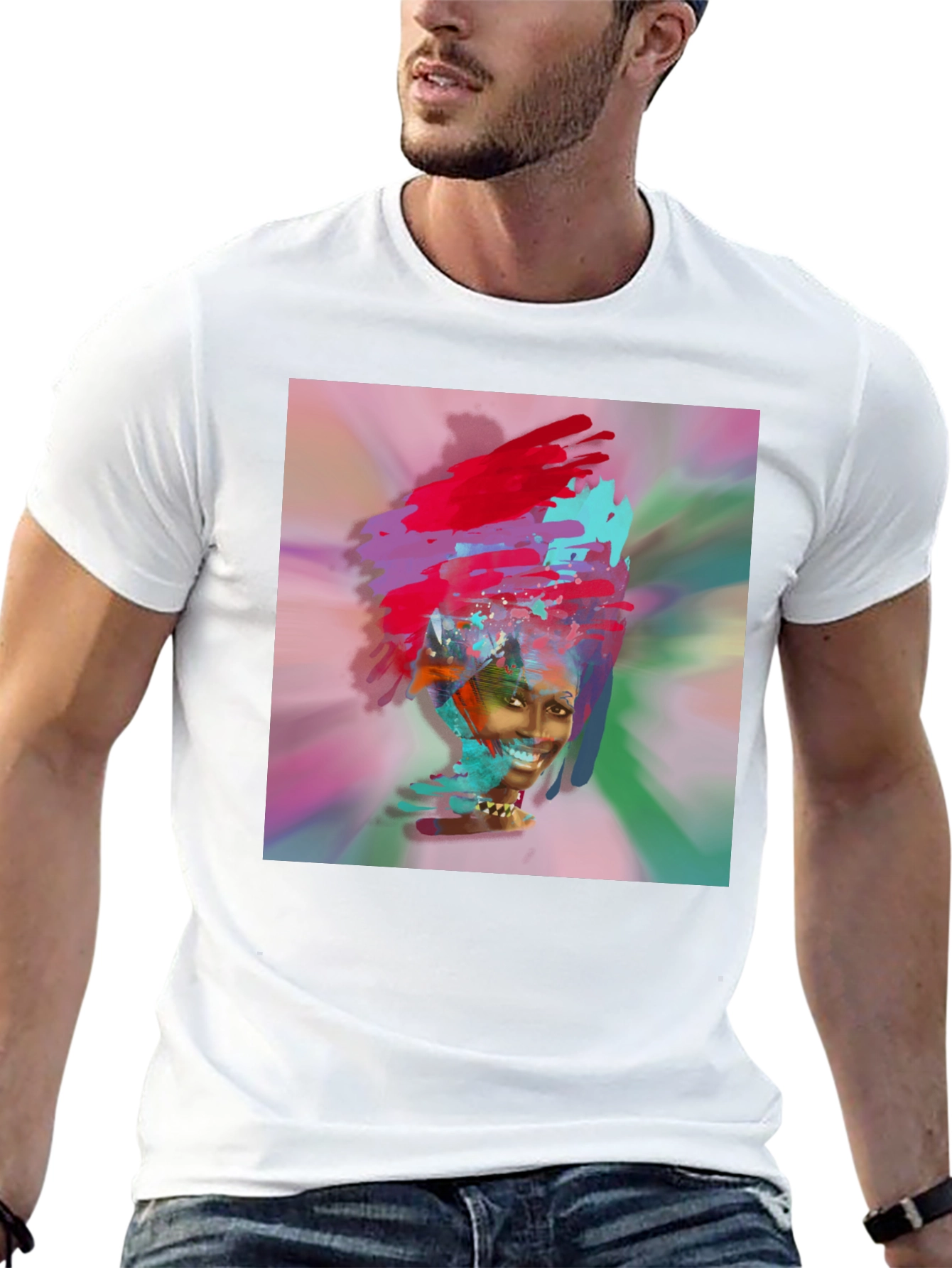 Abstract Art Black T-Shirt