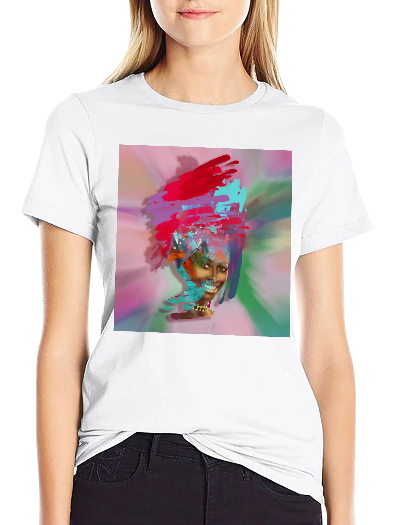 Abstract Art Black T-Shirt
