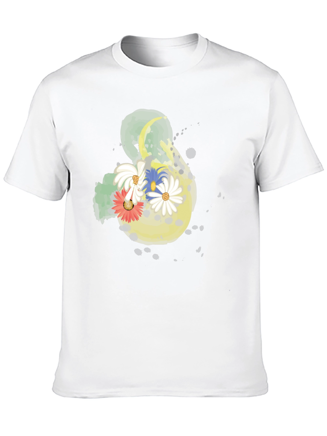 Floral Graphic Black T-Shirt