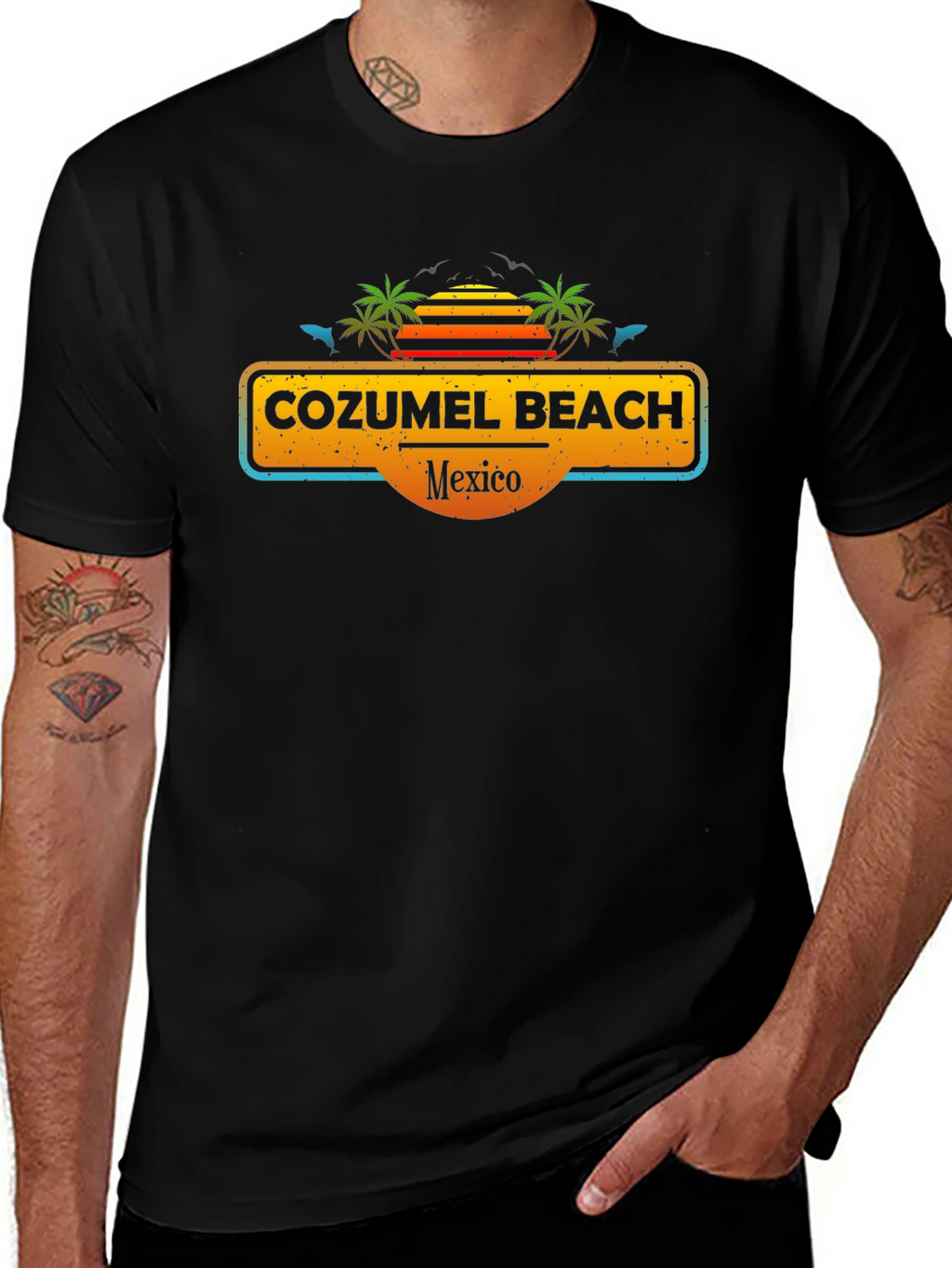 Cozumel Beach Mexico Graphic T-Shirt