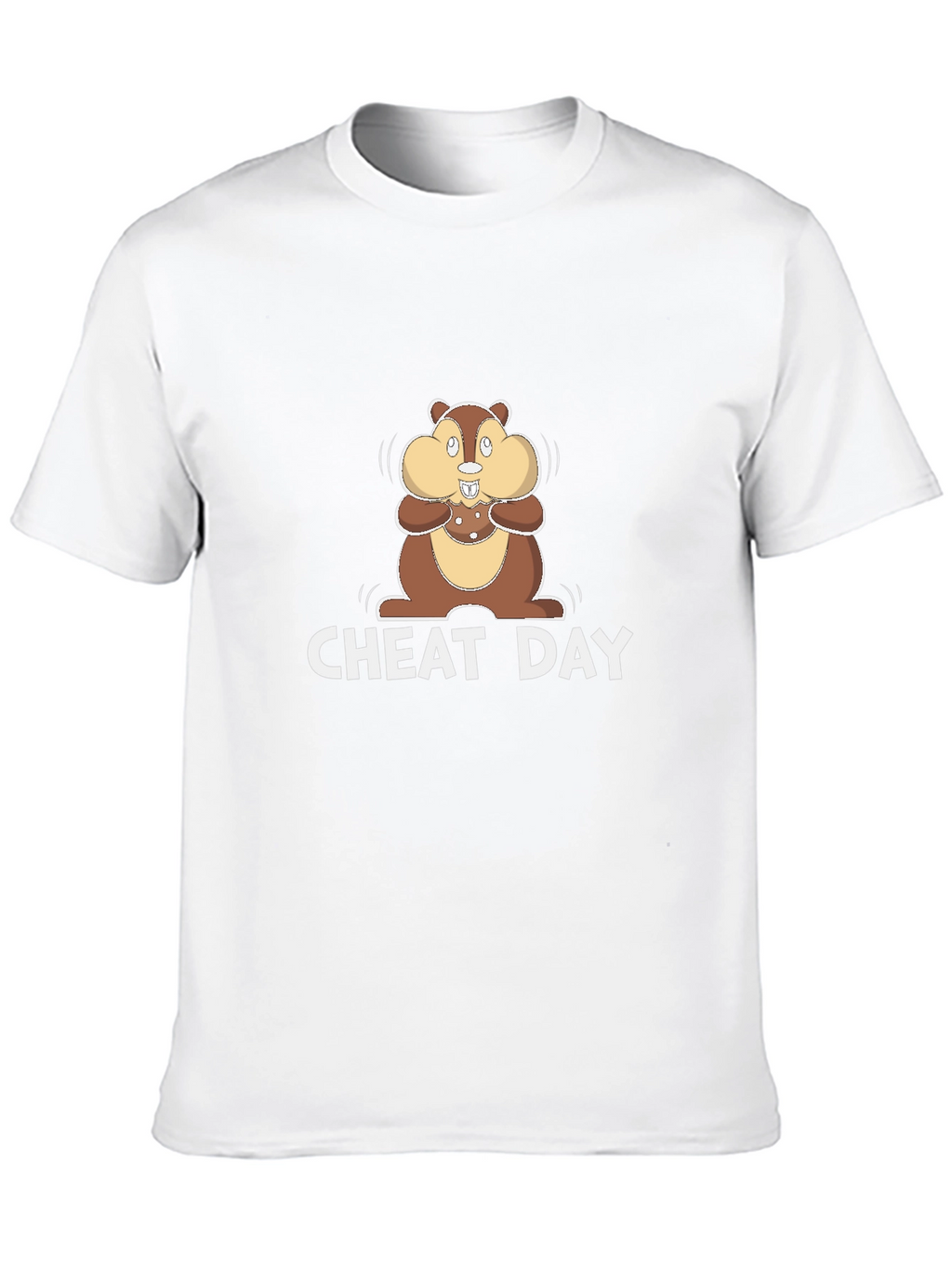 Cheat Day T-Shirt with Cartoon Chipmunk